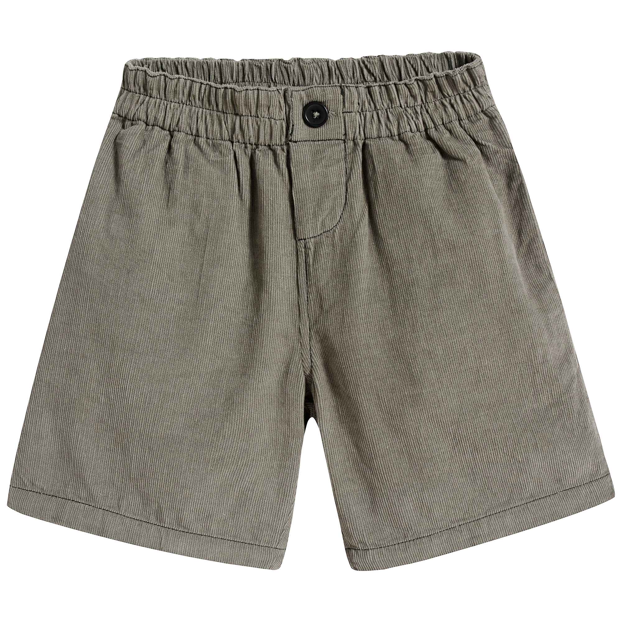 Boys & Girls Light Green Cotton Shorts