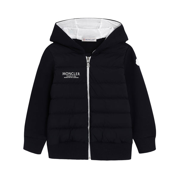 Baby Boys Black Hooded Jacket
