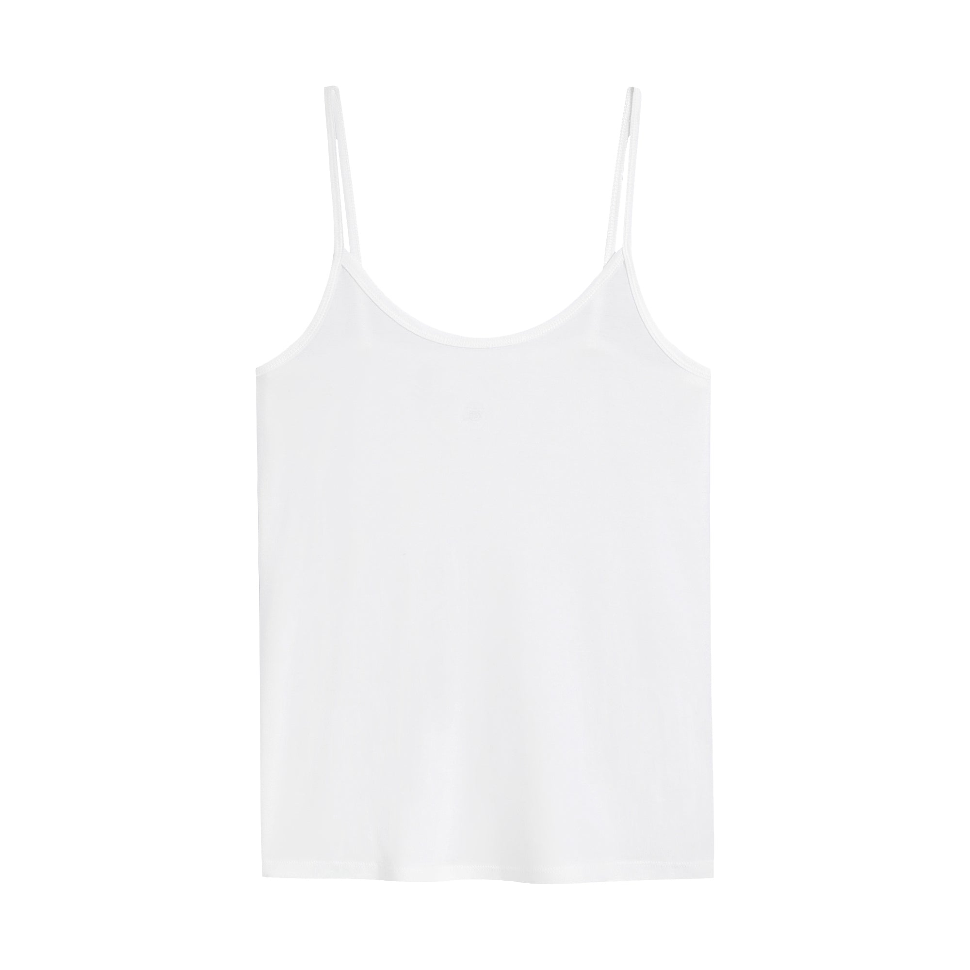 Girls White Cotton Vest