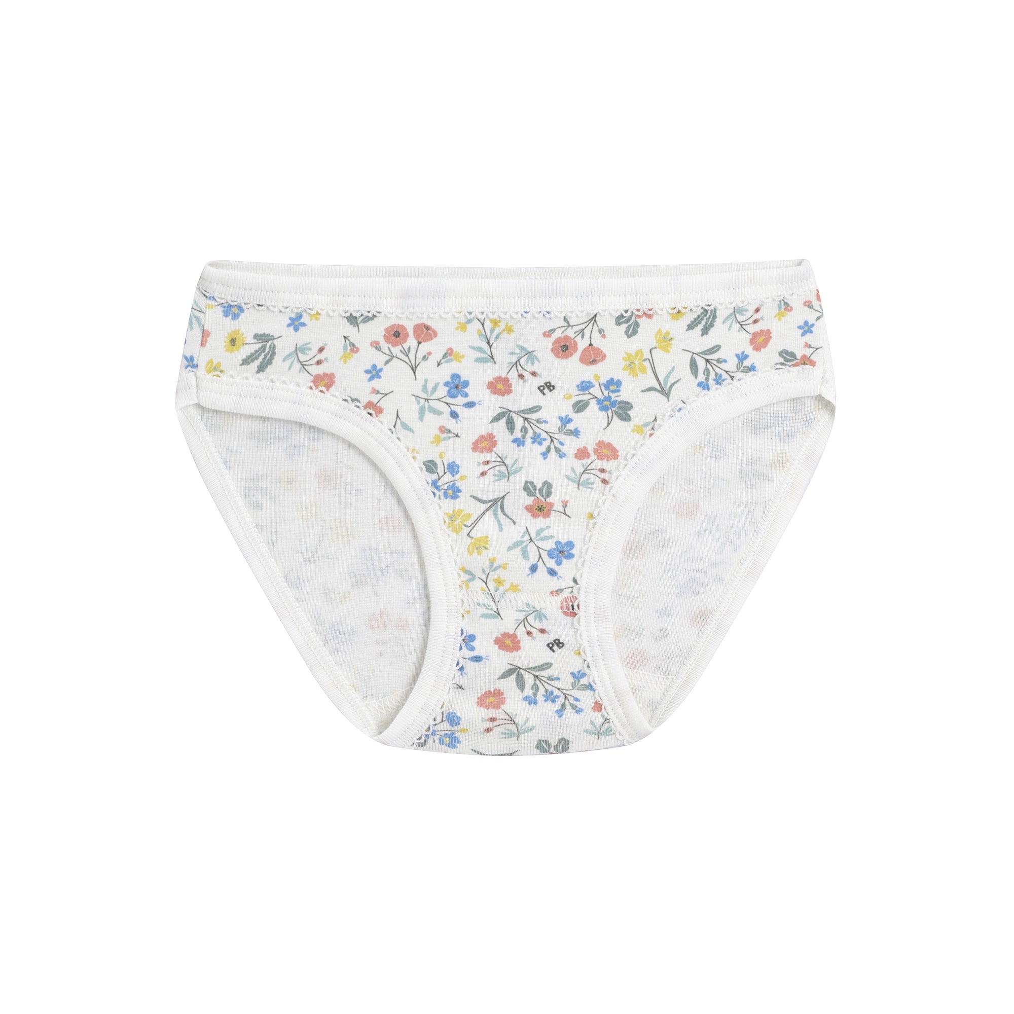 Girls White Cotton Underwear Set (3 Pack)