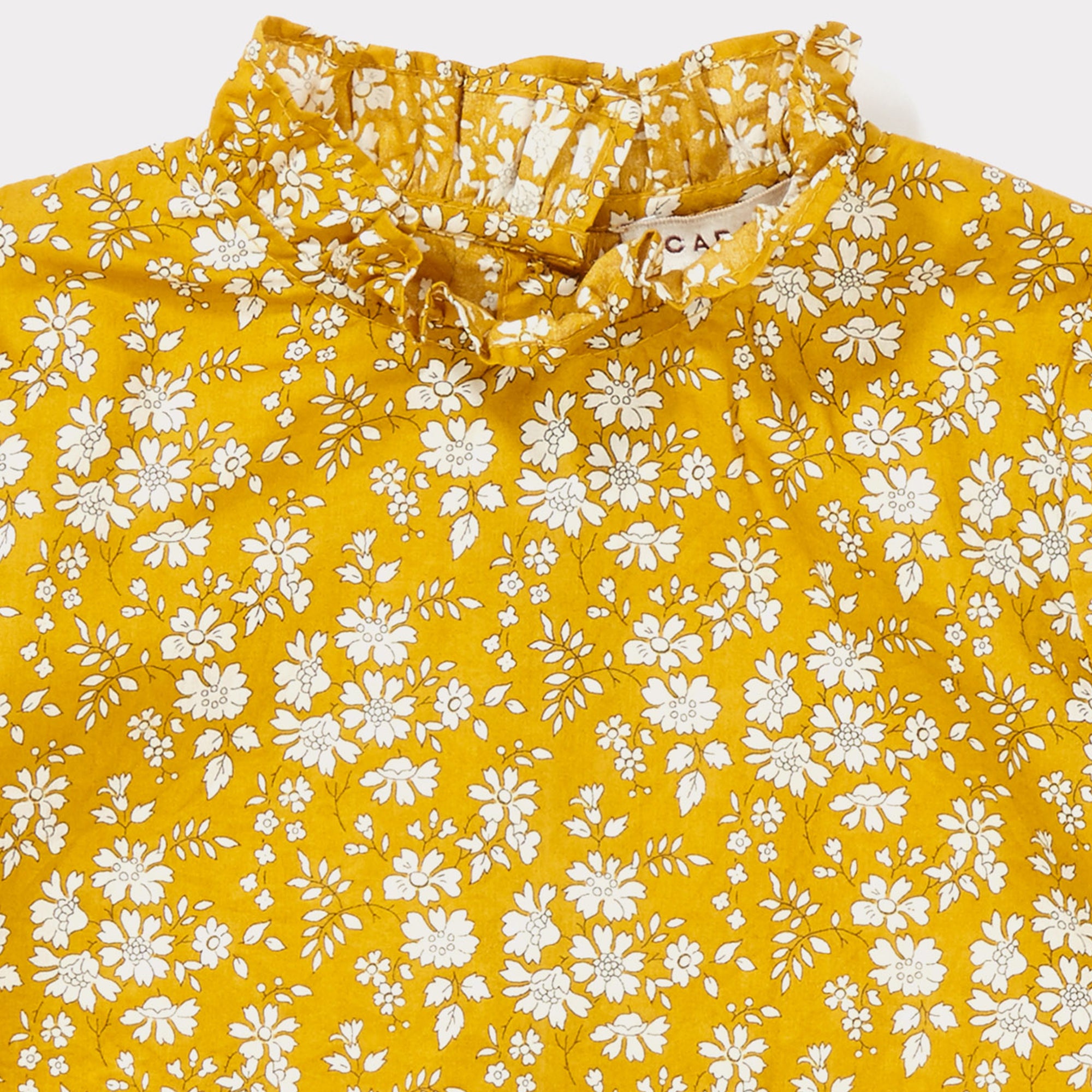 Baby Girls Liberty Capel Mustard Cotton Blouse