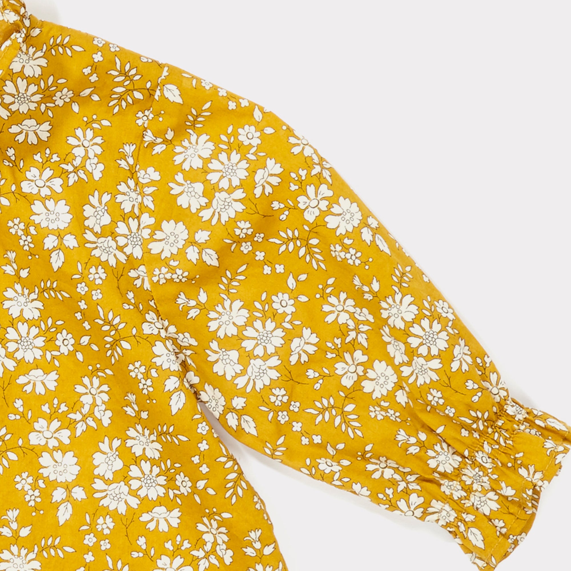 Baby Girls Liberty Capel Mustard Cotton Blouse