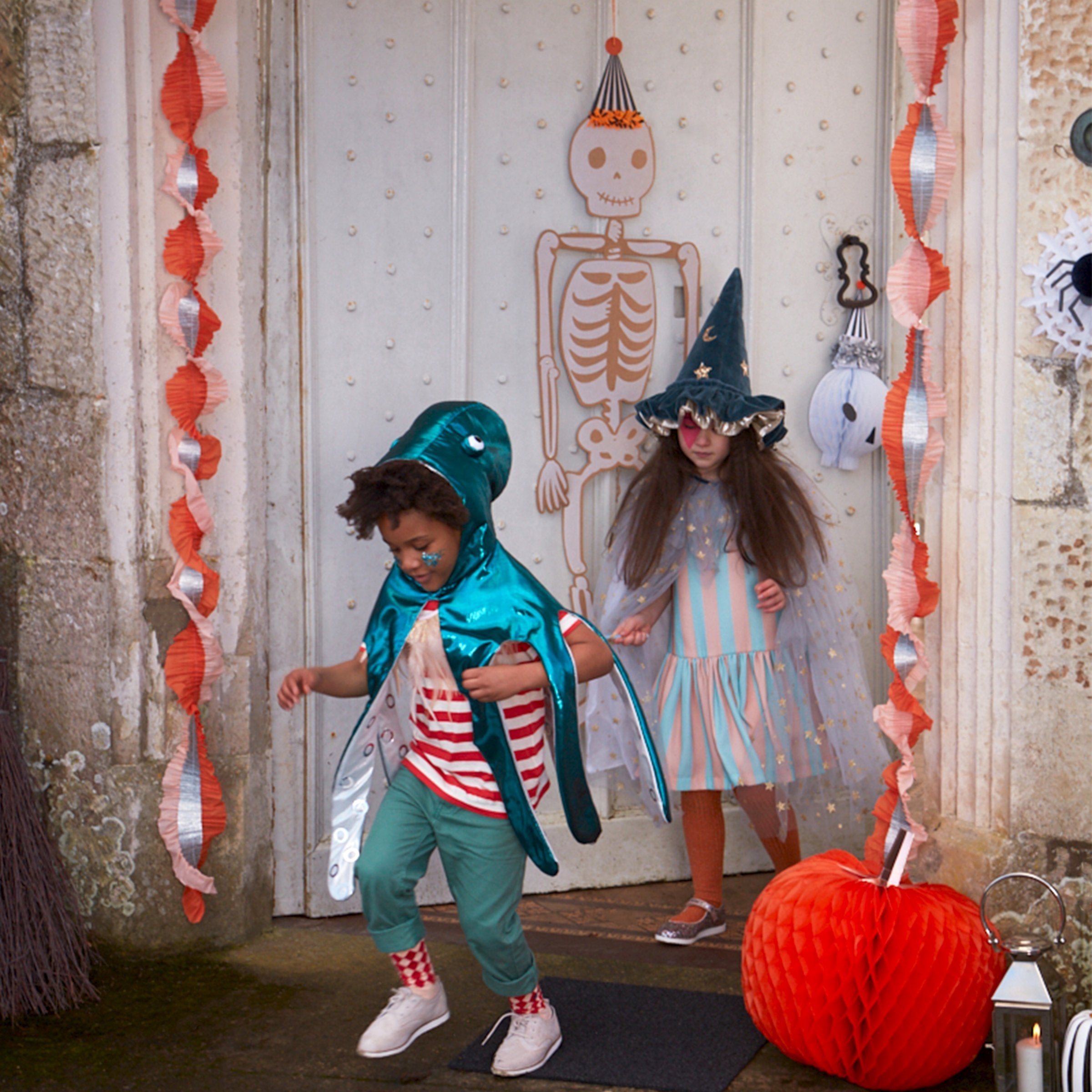 Vintage Giant Halloween Jointed Skeletons (3 Pack)