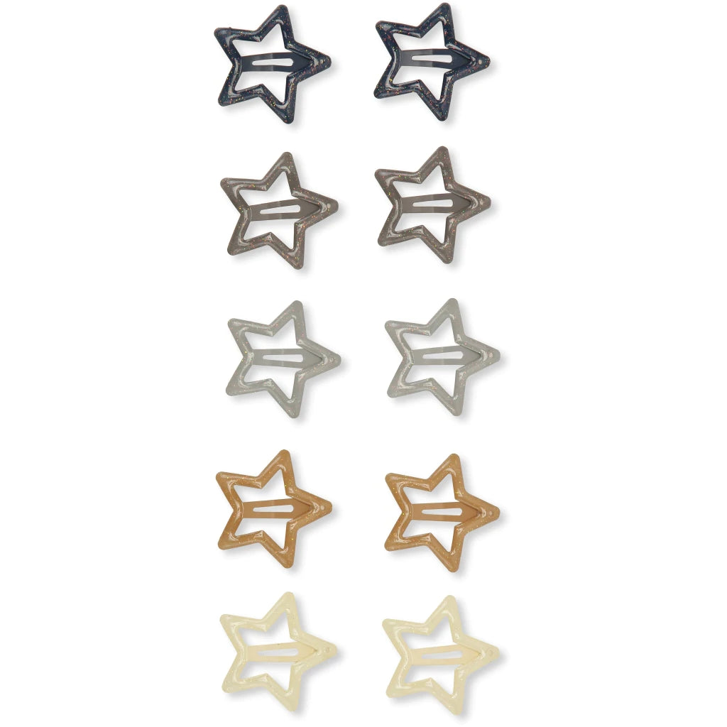 Girls Blue Star Hairpin(10 Pack)