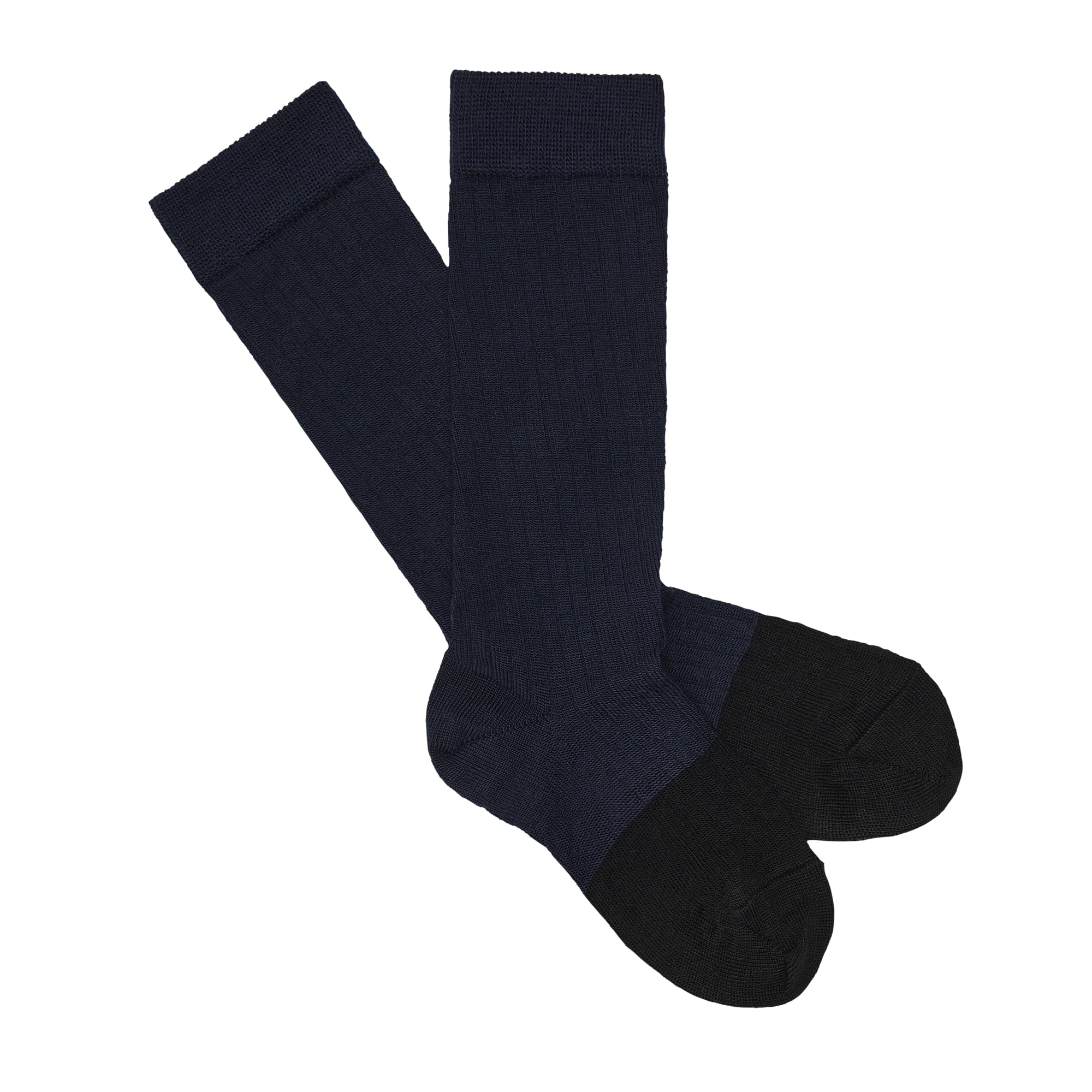 Boys & Girls Dark Navy Wool Socks
