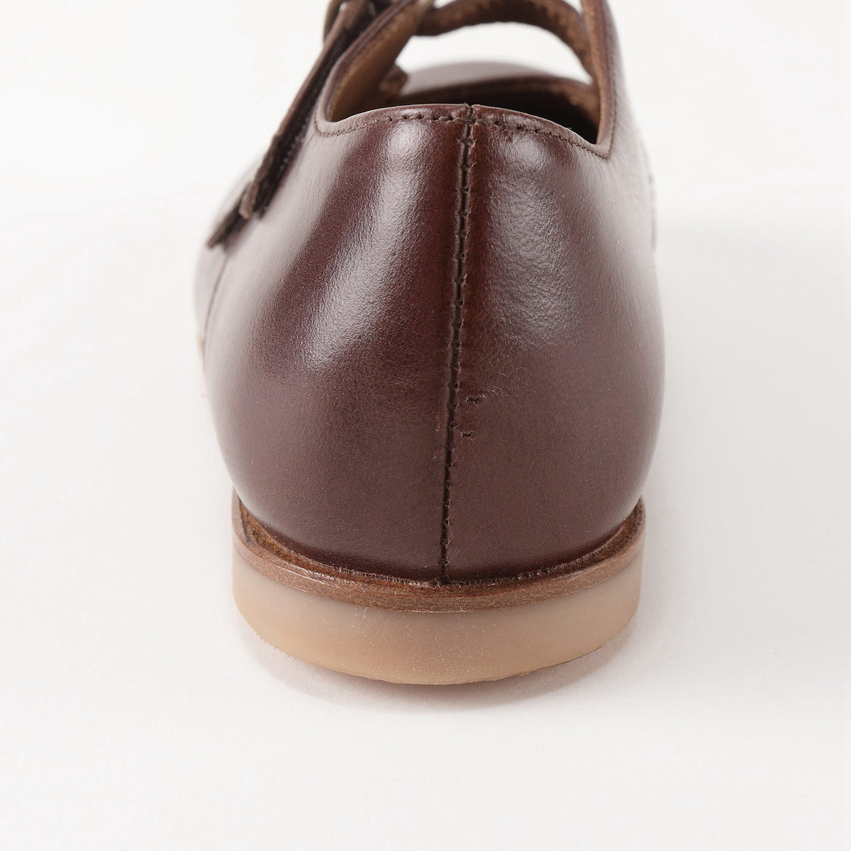 Girls Dark Brown Leather Shoes