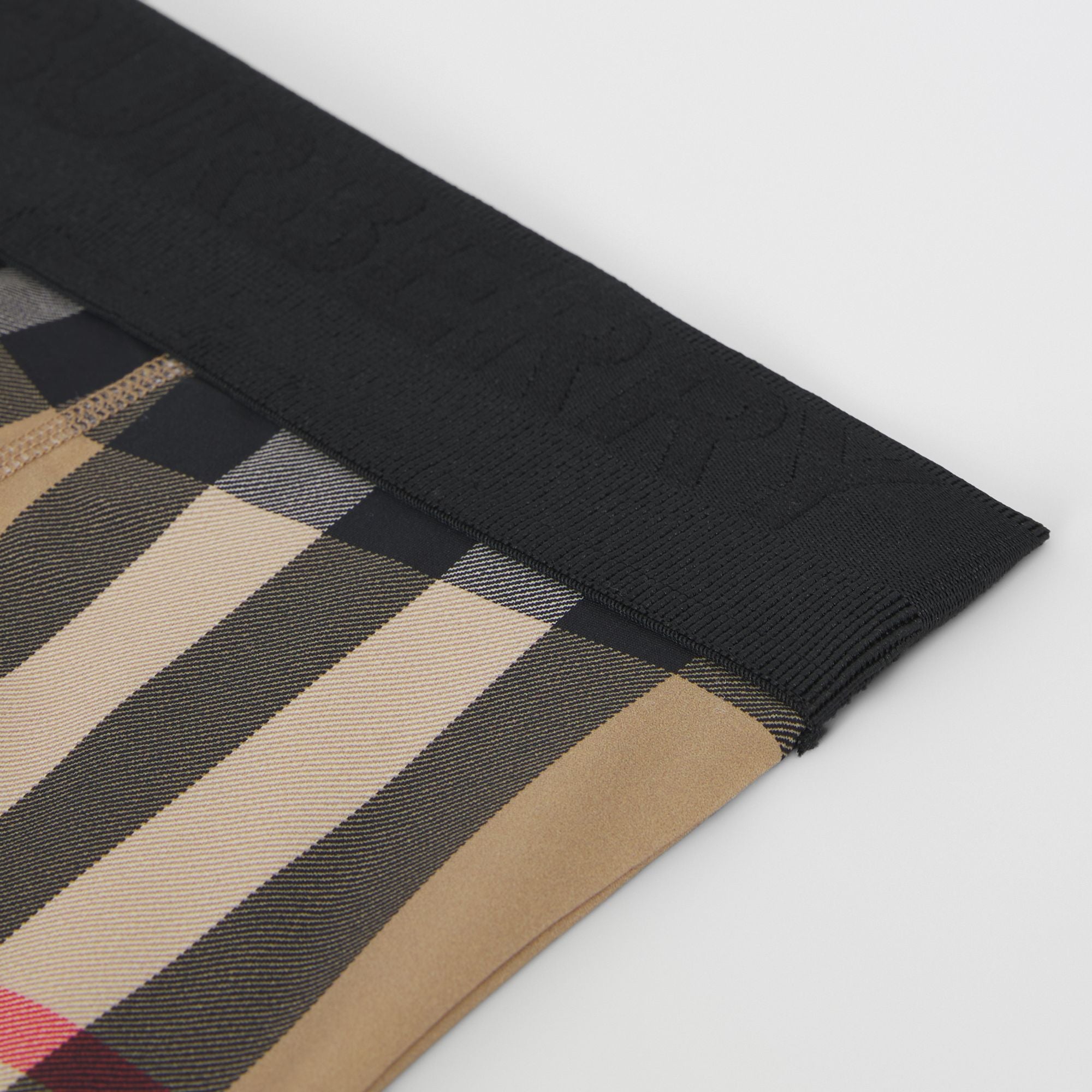 Girls Beige Check Leggings