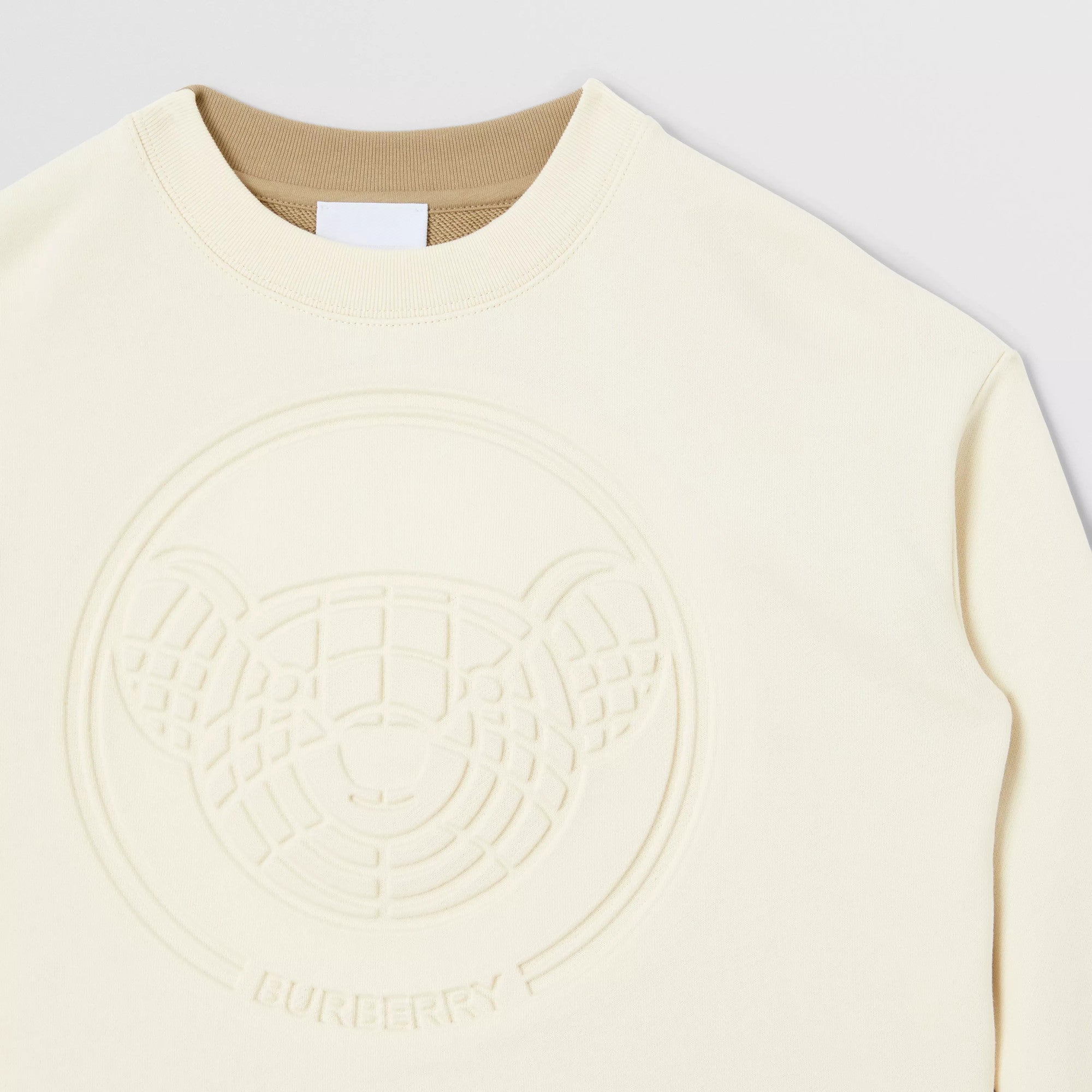 Girls Ivory Logo Cotton Sweatshirt
