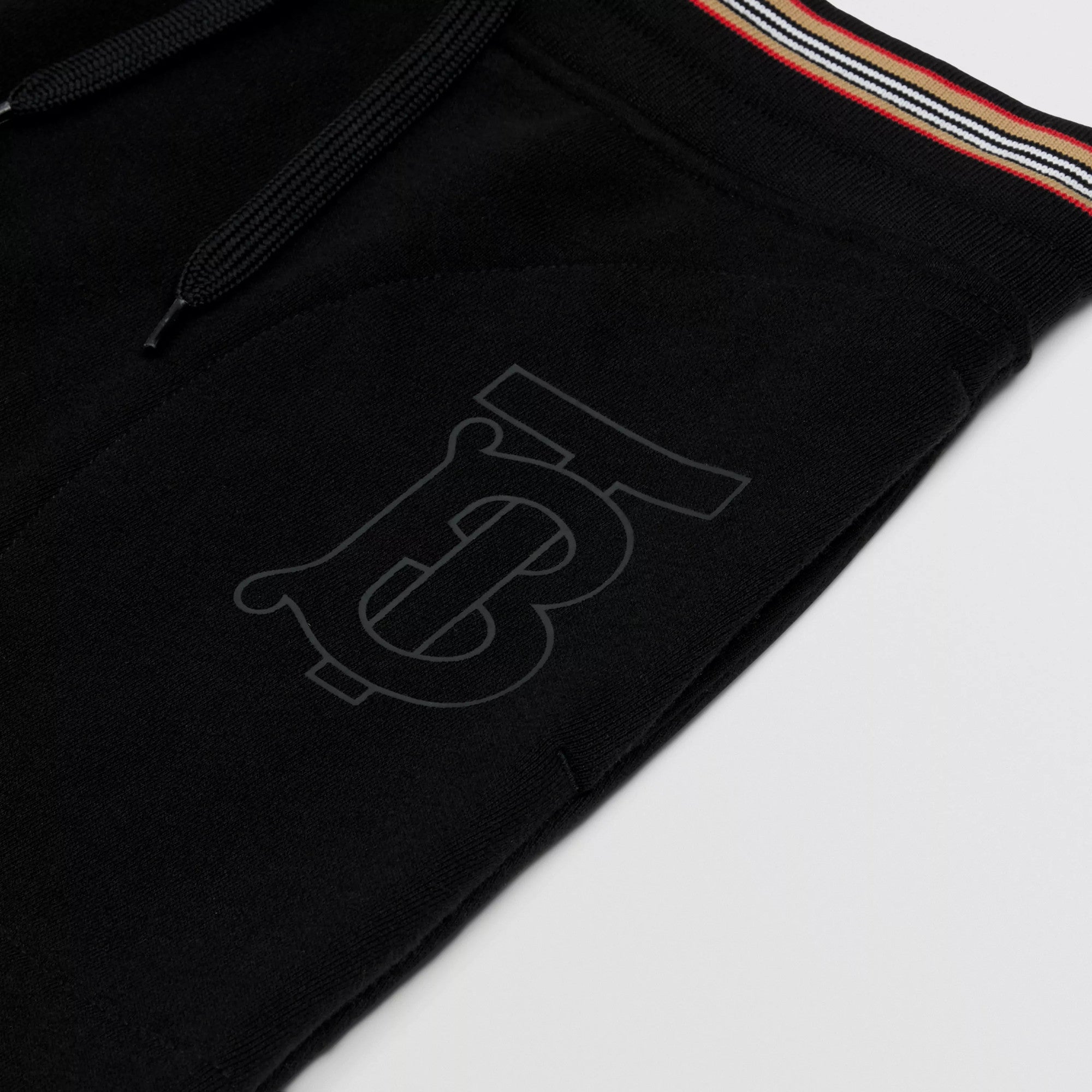 Girls Black Logo Cotton Skirt