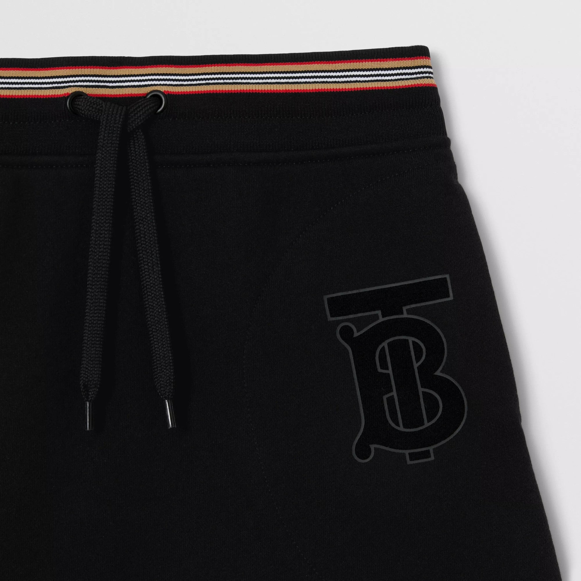 Girls Black Logo Cotton Skirt