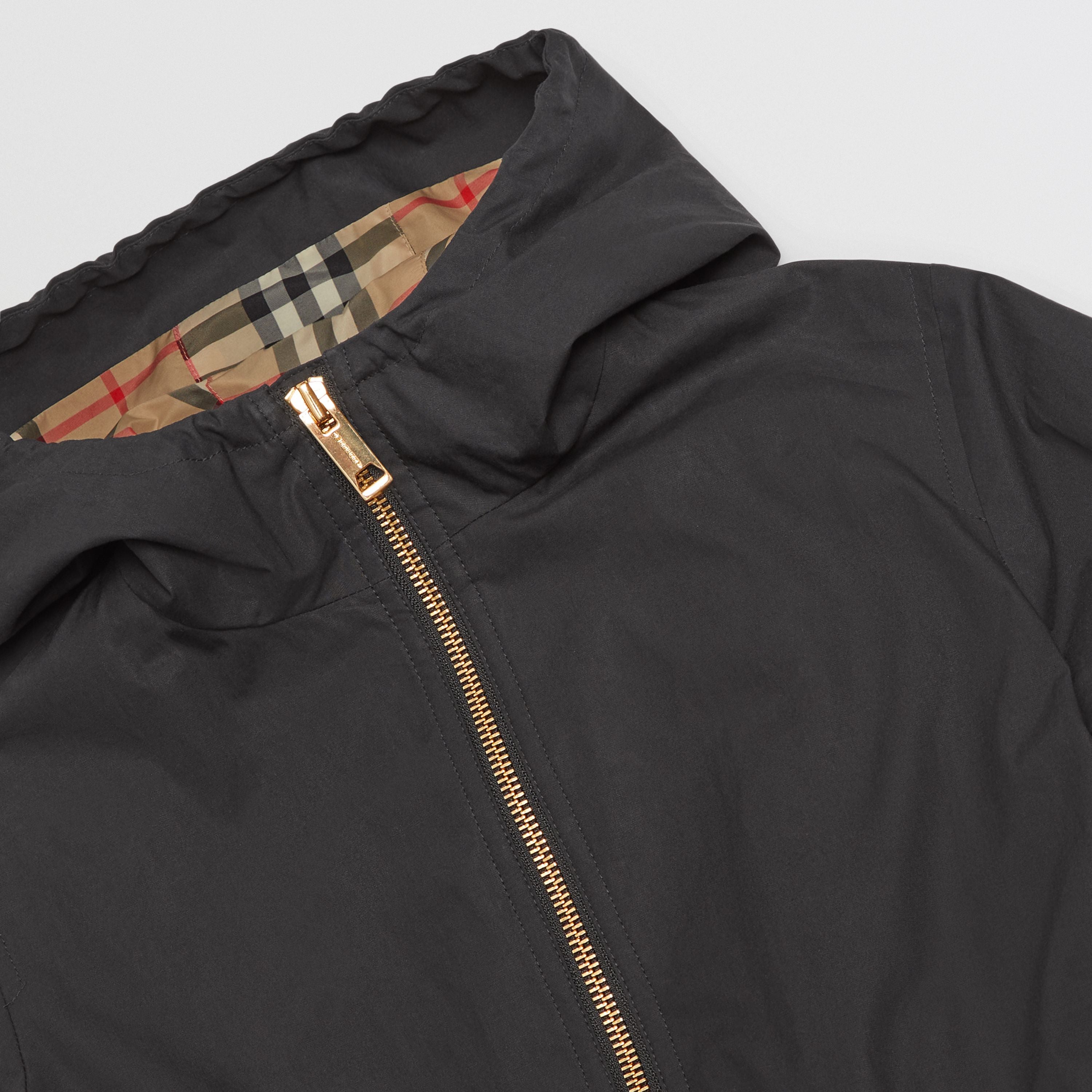 Girls Black Zip-Up Jacket