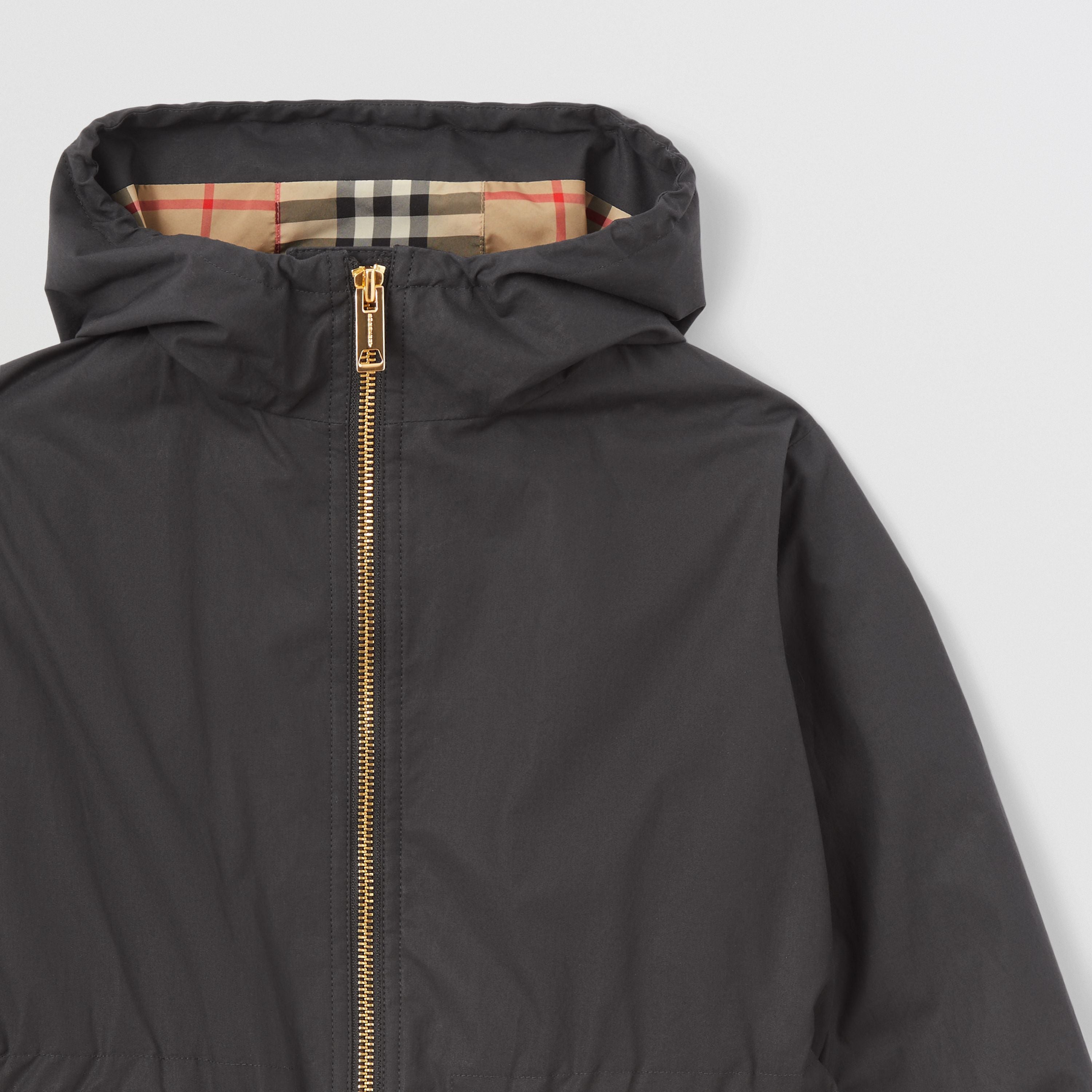 Girls Black Zip-Up Jacket