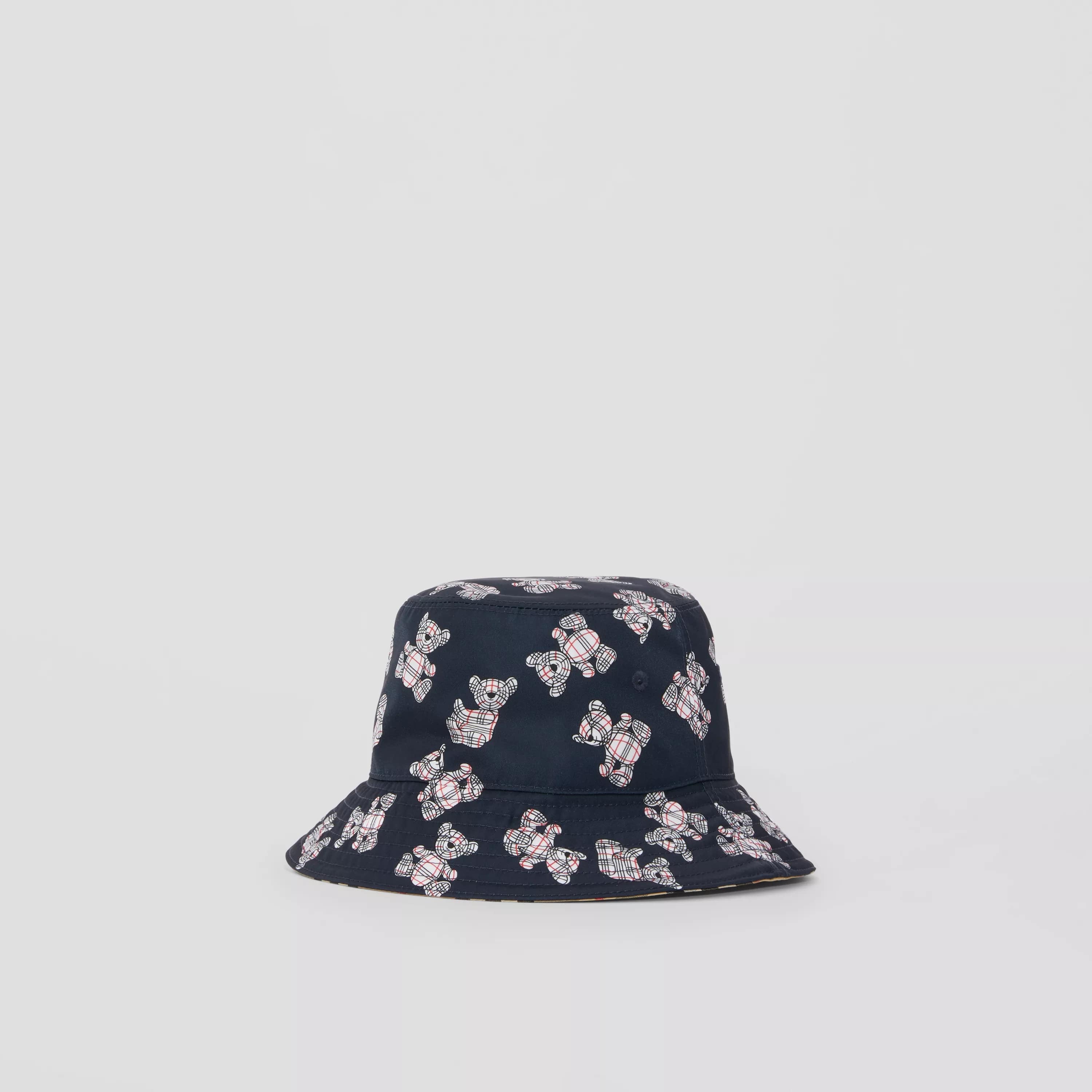 Boys & Girls Navy Printed Bucket Hat