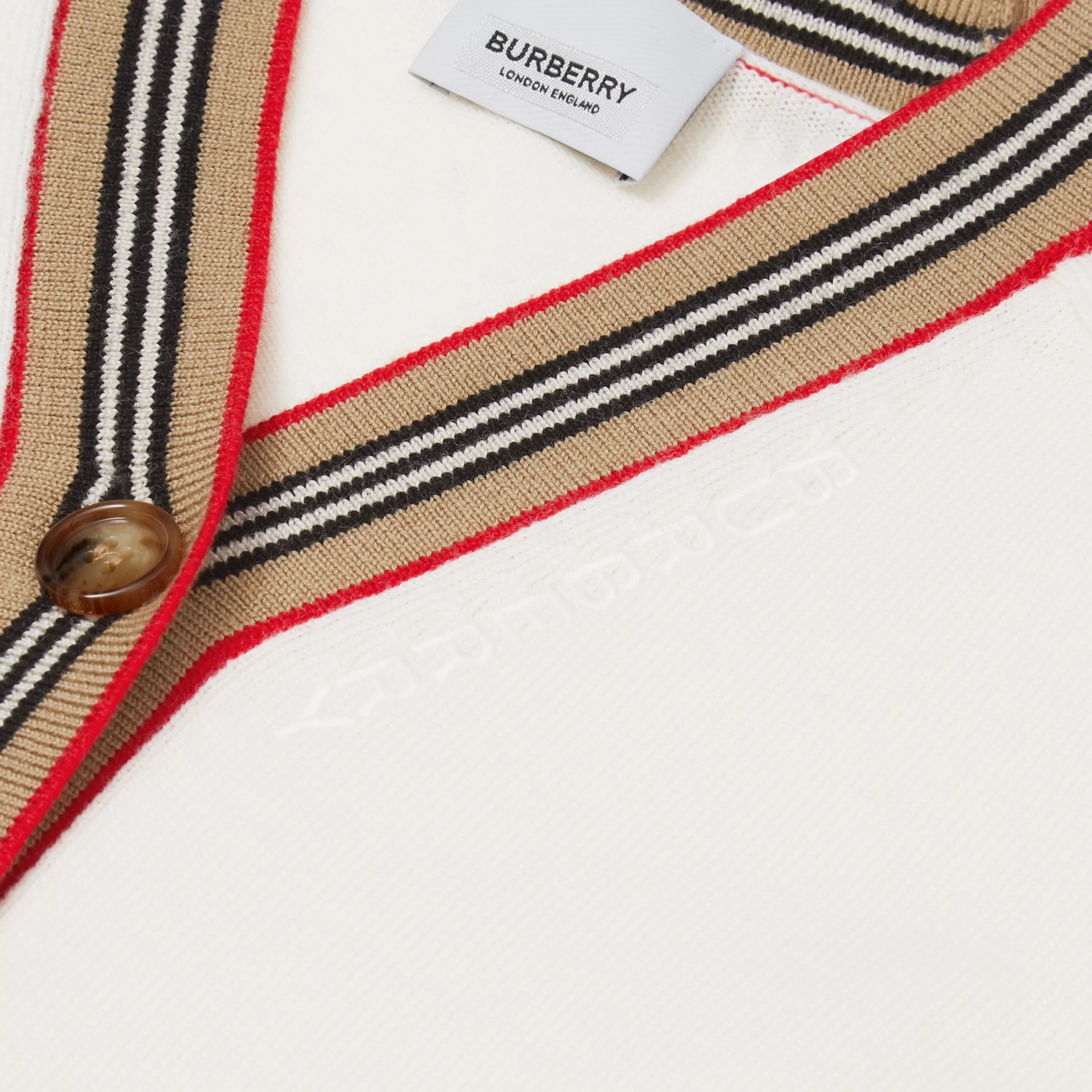 Girls Ivory Wool Cardigan