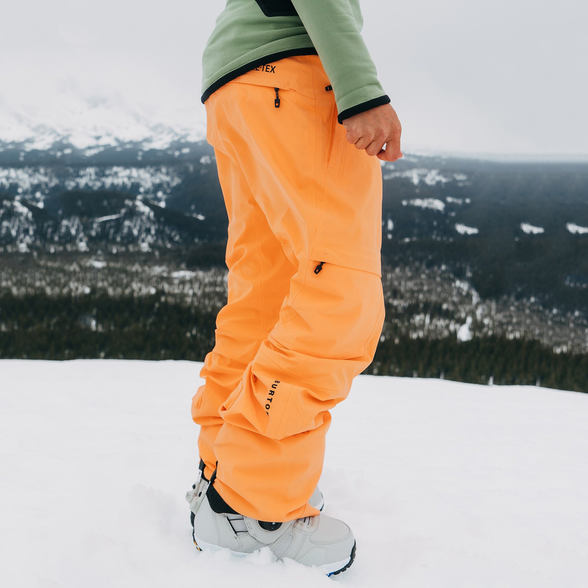 Girls Orange Snow Trousers