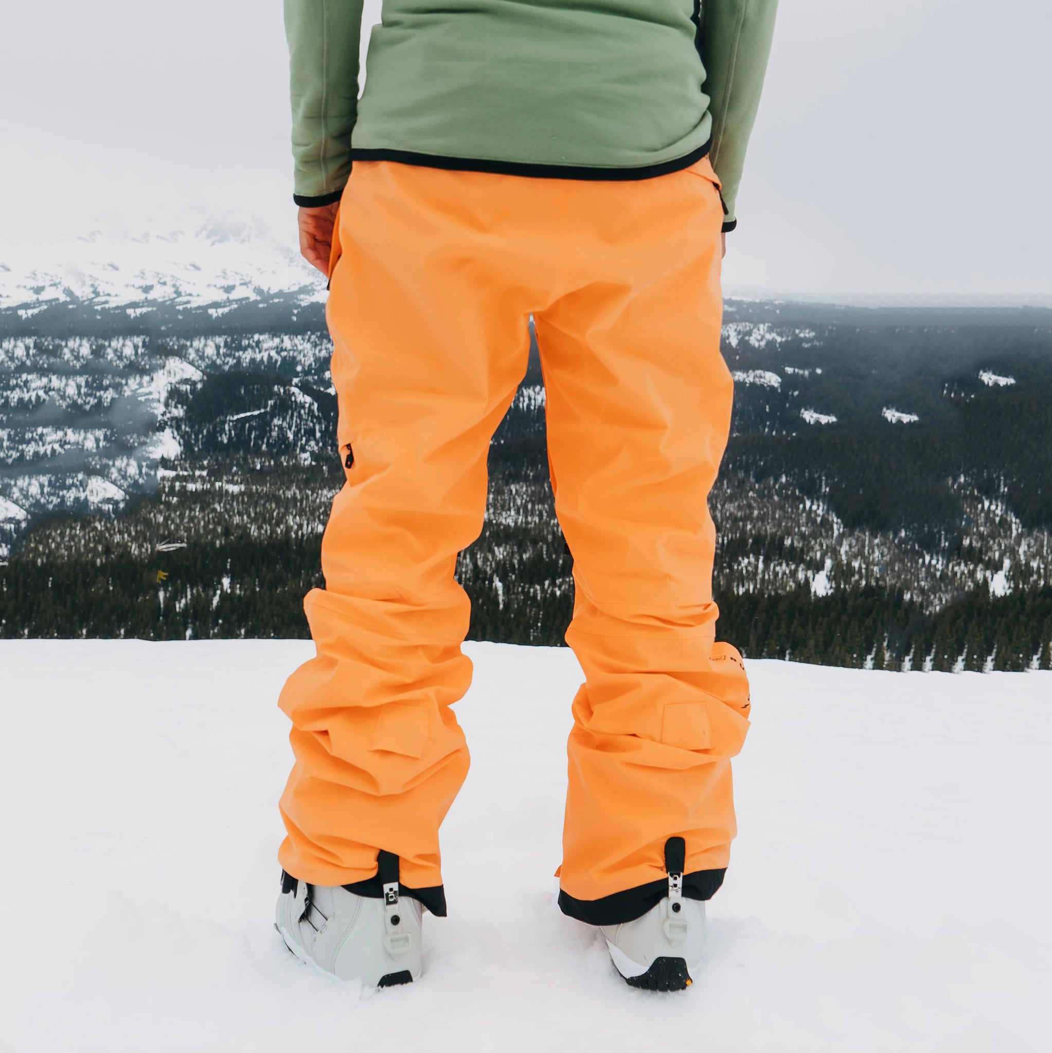 Girls Orange Snow Trousers
