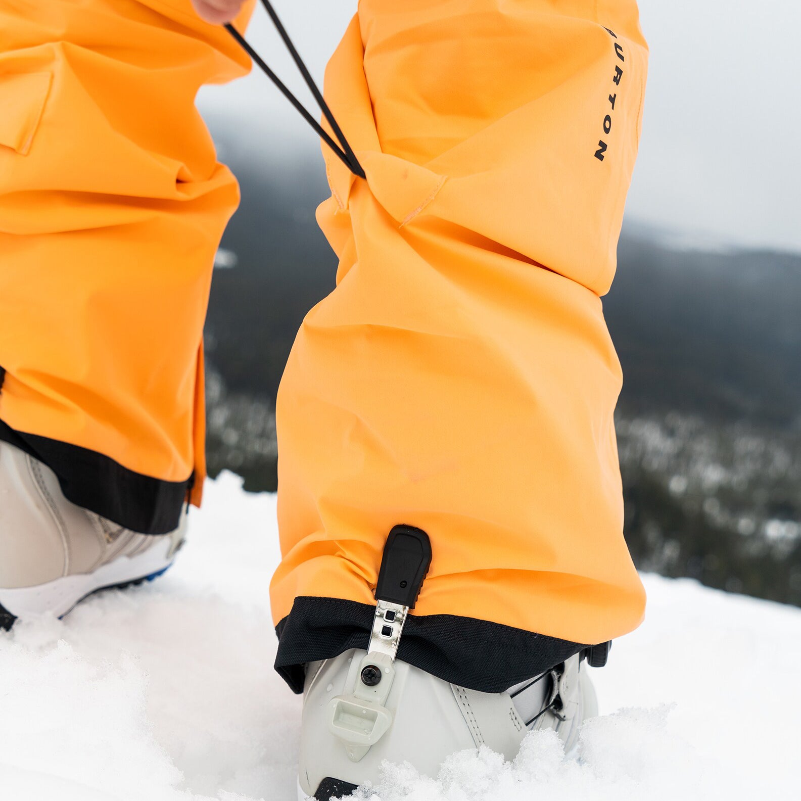 Girls Orange Snow Trousers