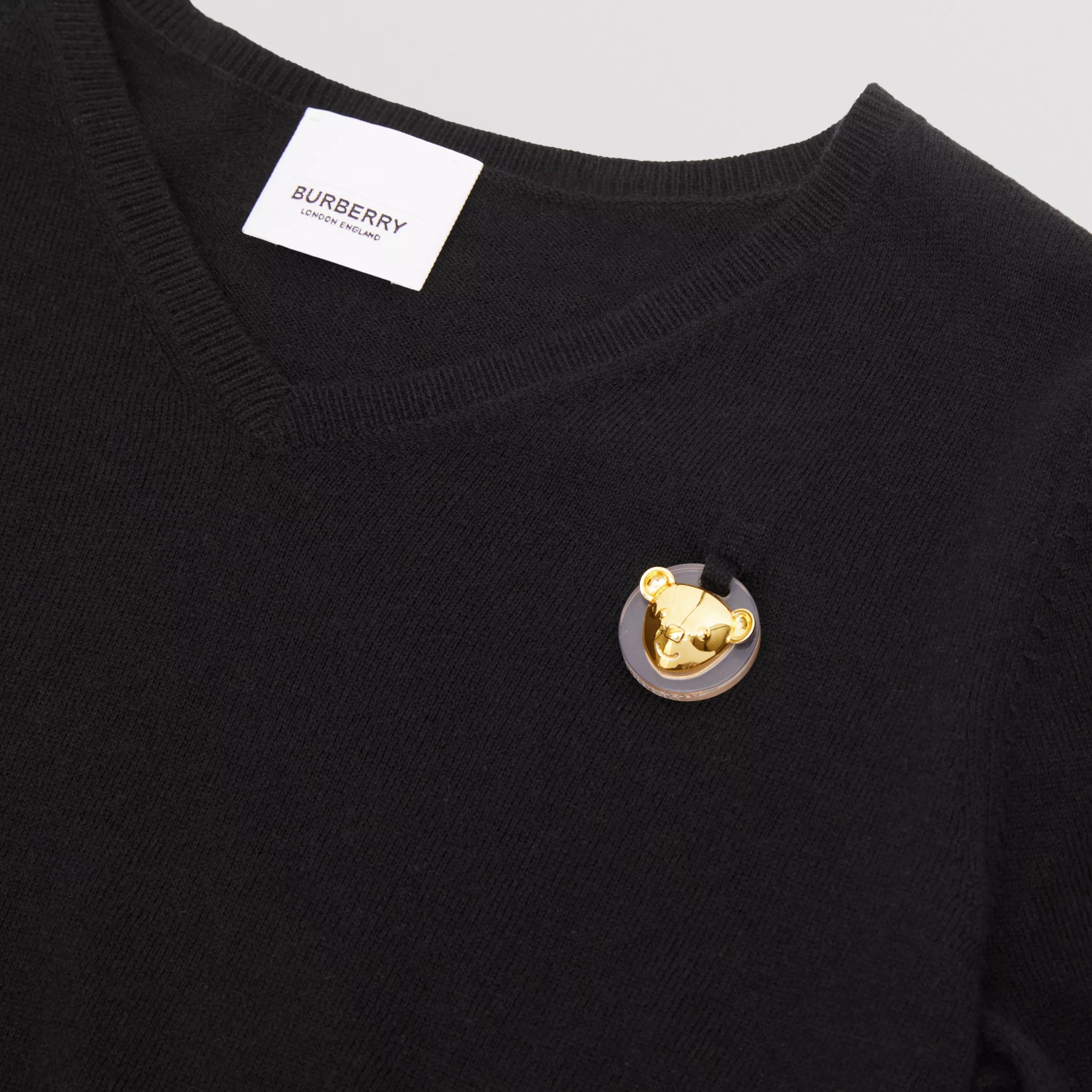 Boys & Girls Black Cashmere Sweater