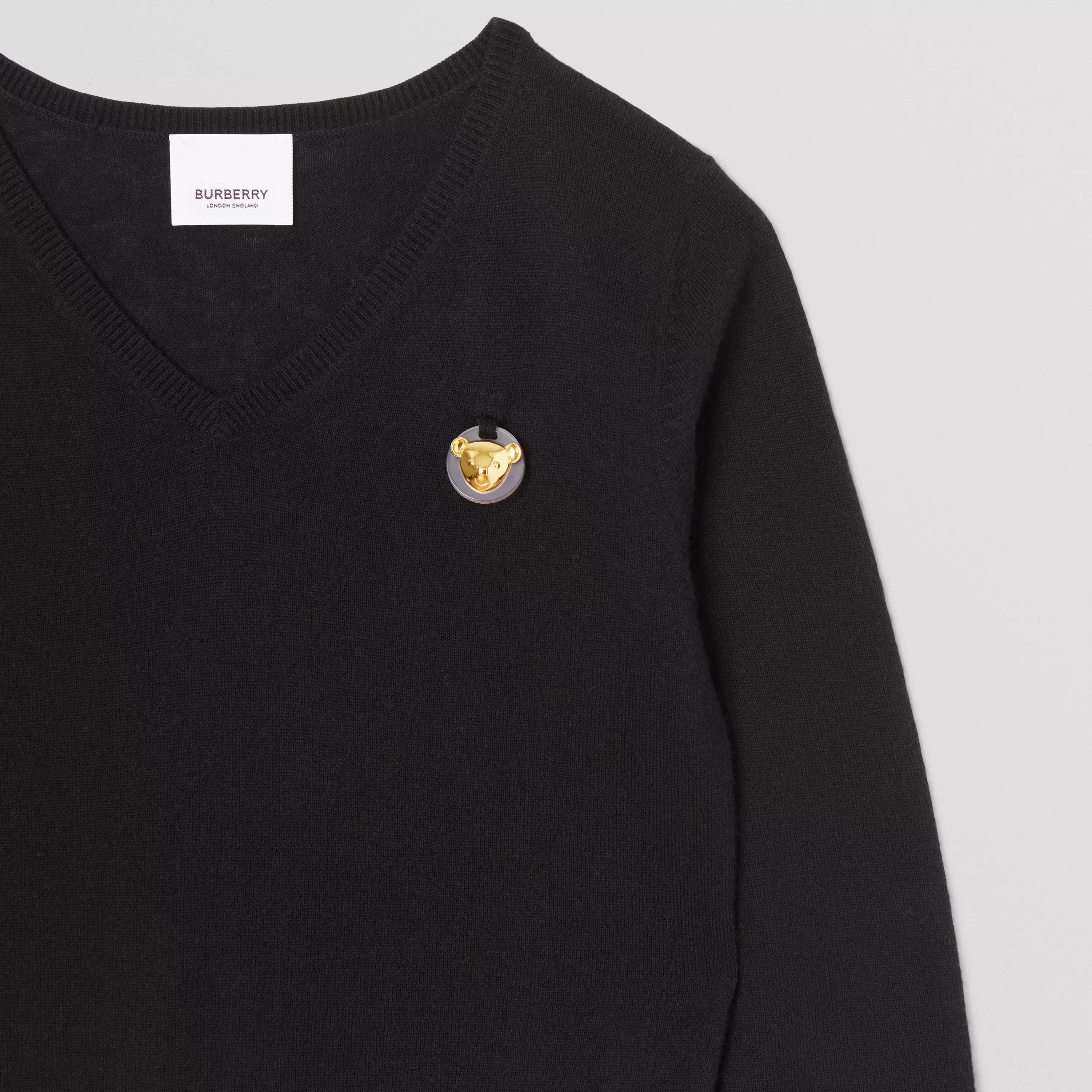 Boys & Girls Black Cashmere Sweater