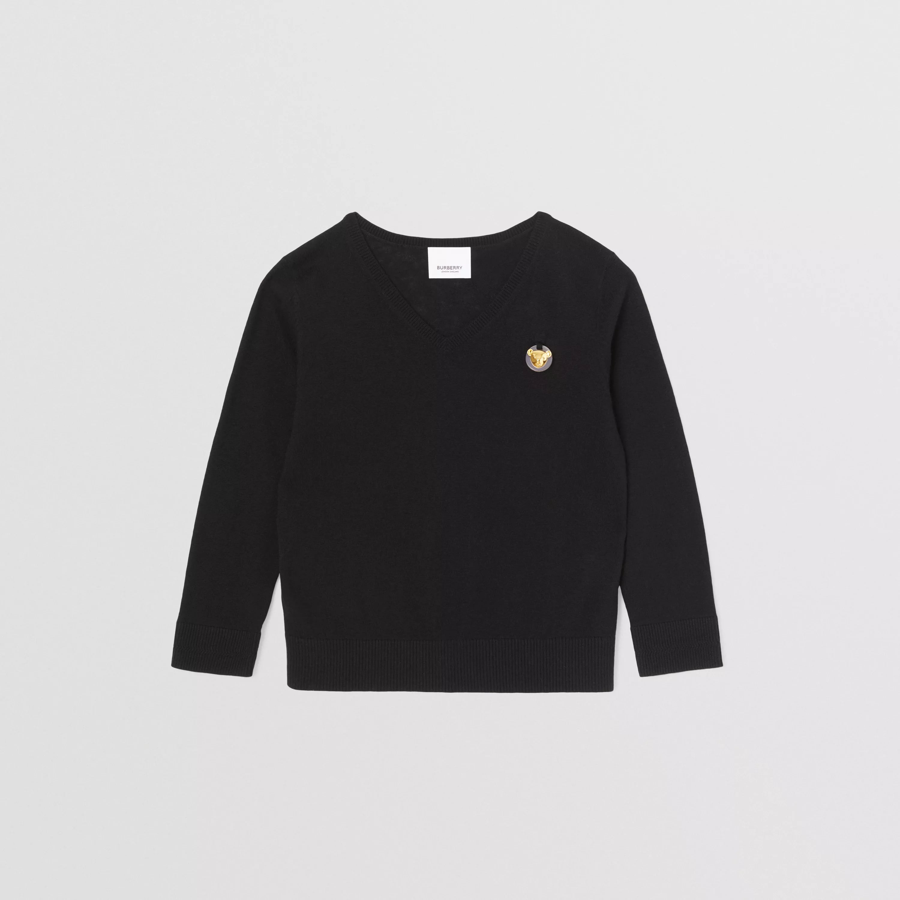 Boys & Girls Black Cashmere Sweater