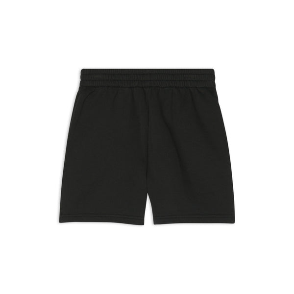 Boys & Girls Black Logo Cotton Shorts