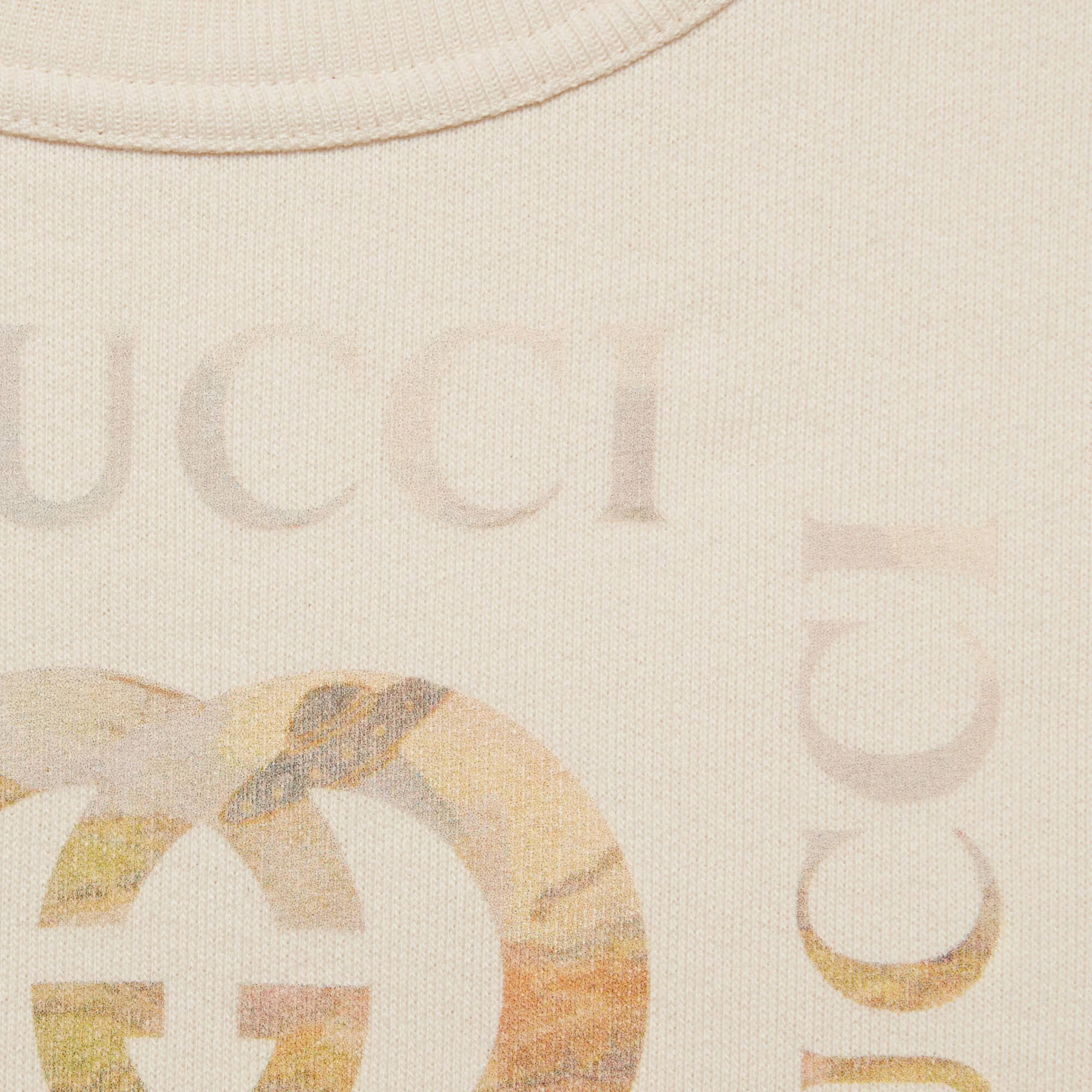 Boys White Printed Cotton Sweatshirt