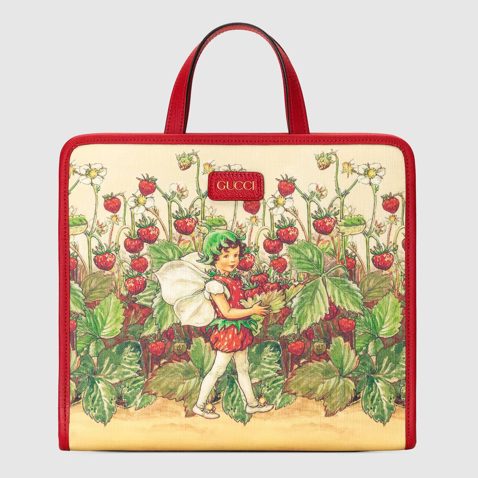 Girls Red Strawberry Fairy Handbag