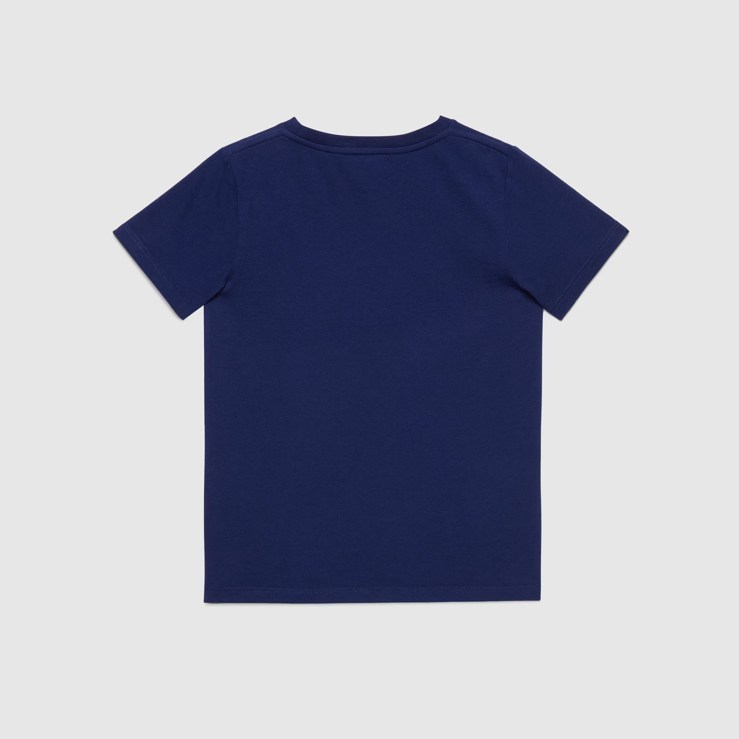 Boys & Girls Blue Logo Cotton T-Shirt