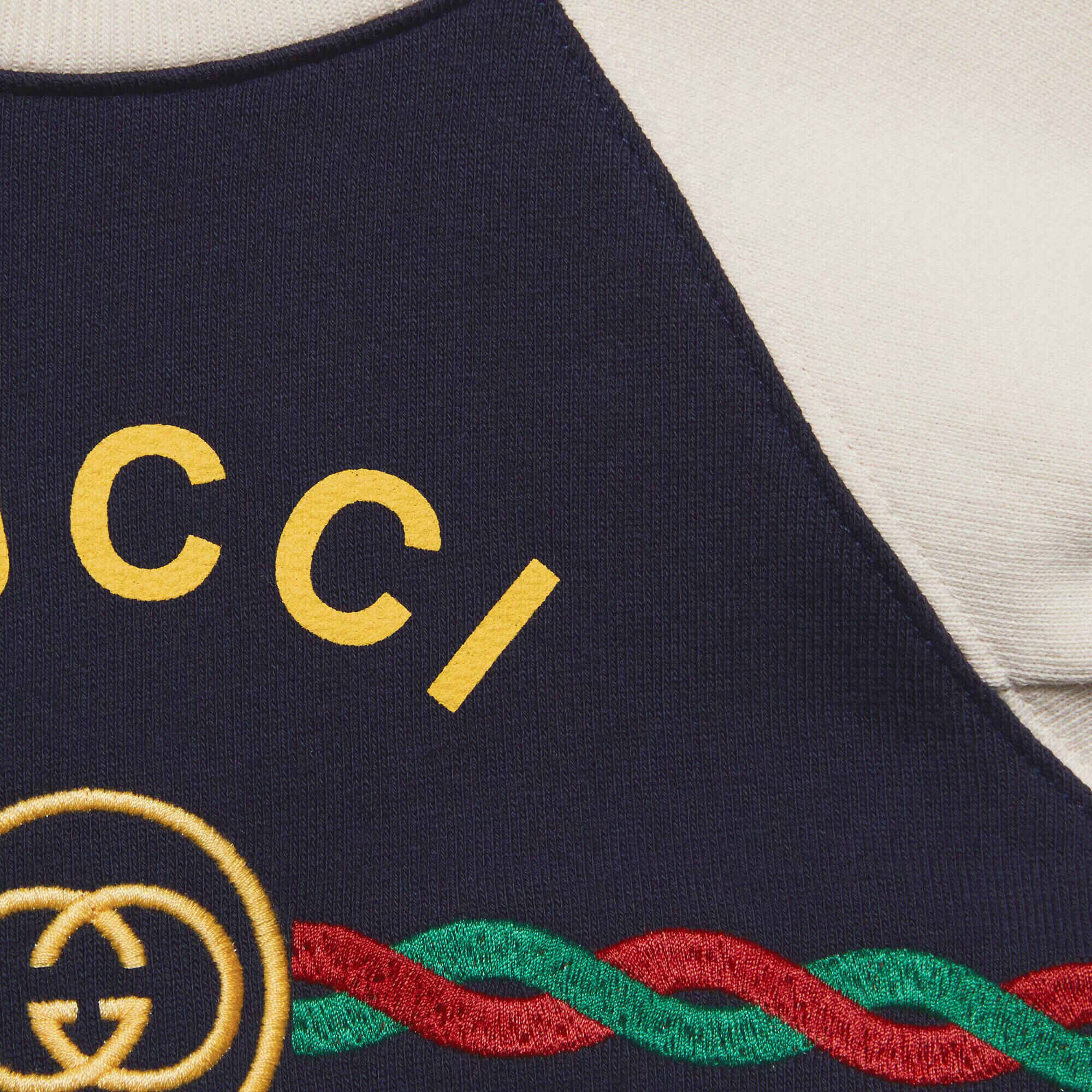 Baby Boys Blue Logo Cotton Sweatshirt