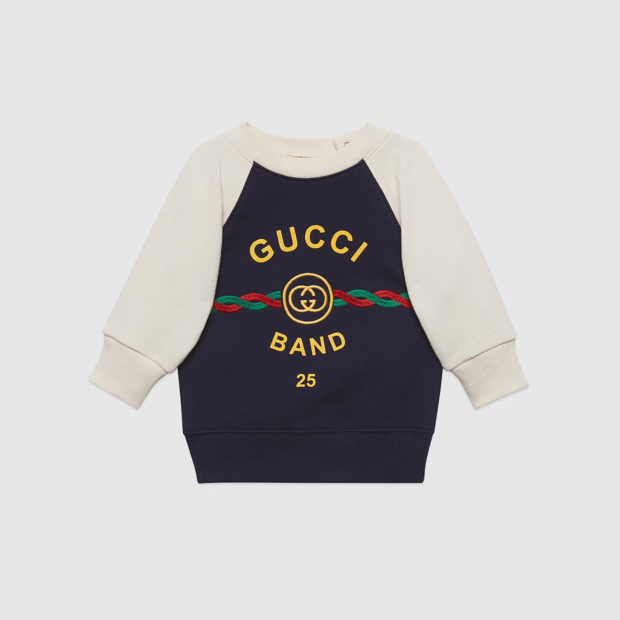 Baby Boys Blue Logo Cotton Sweatshirt