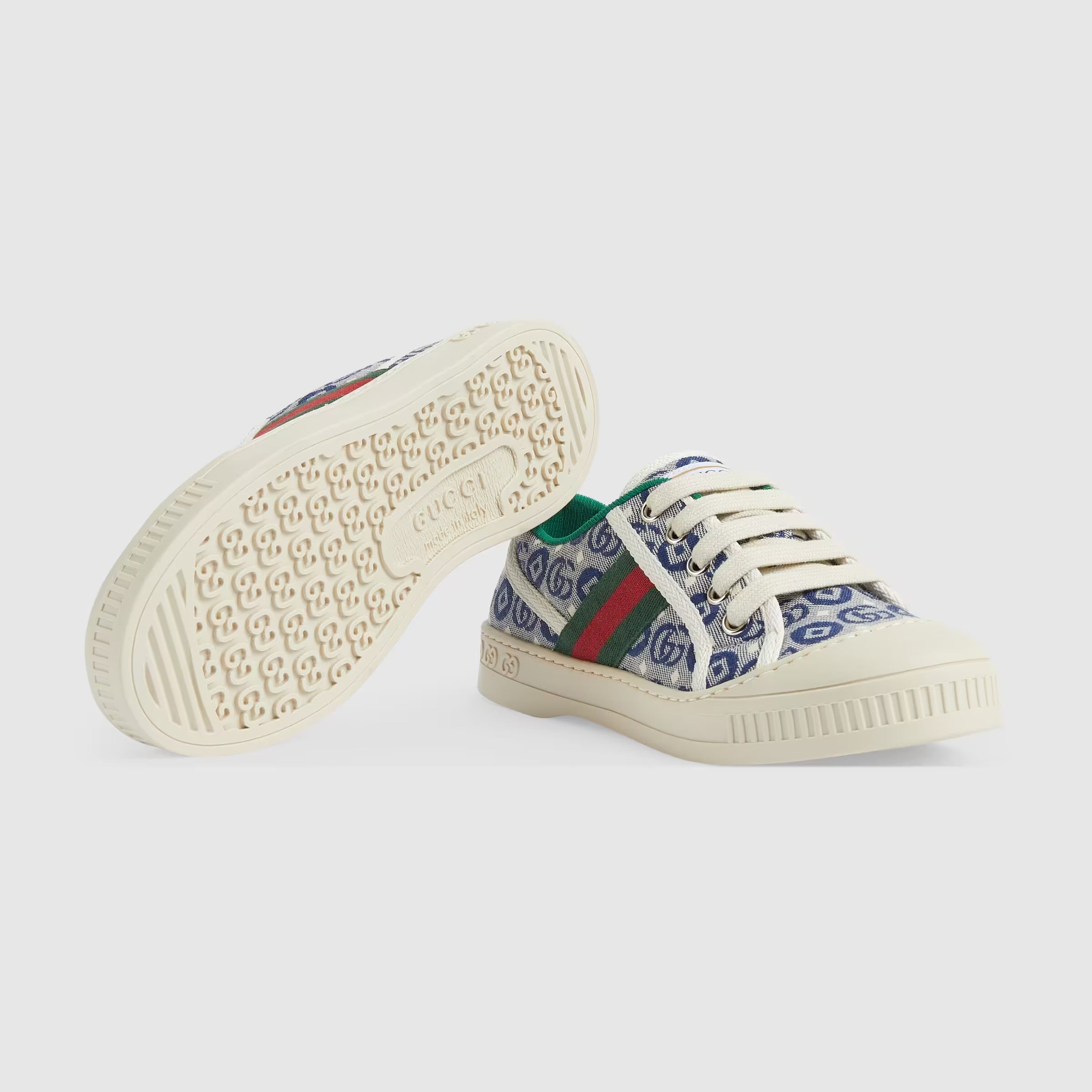 Boys & Girls Blue GG Canvas Shoes