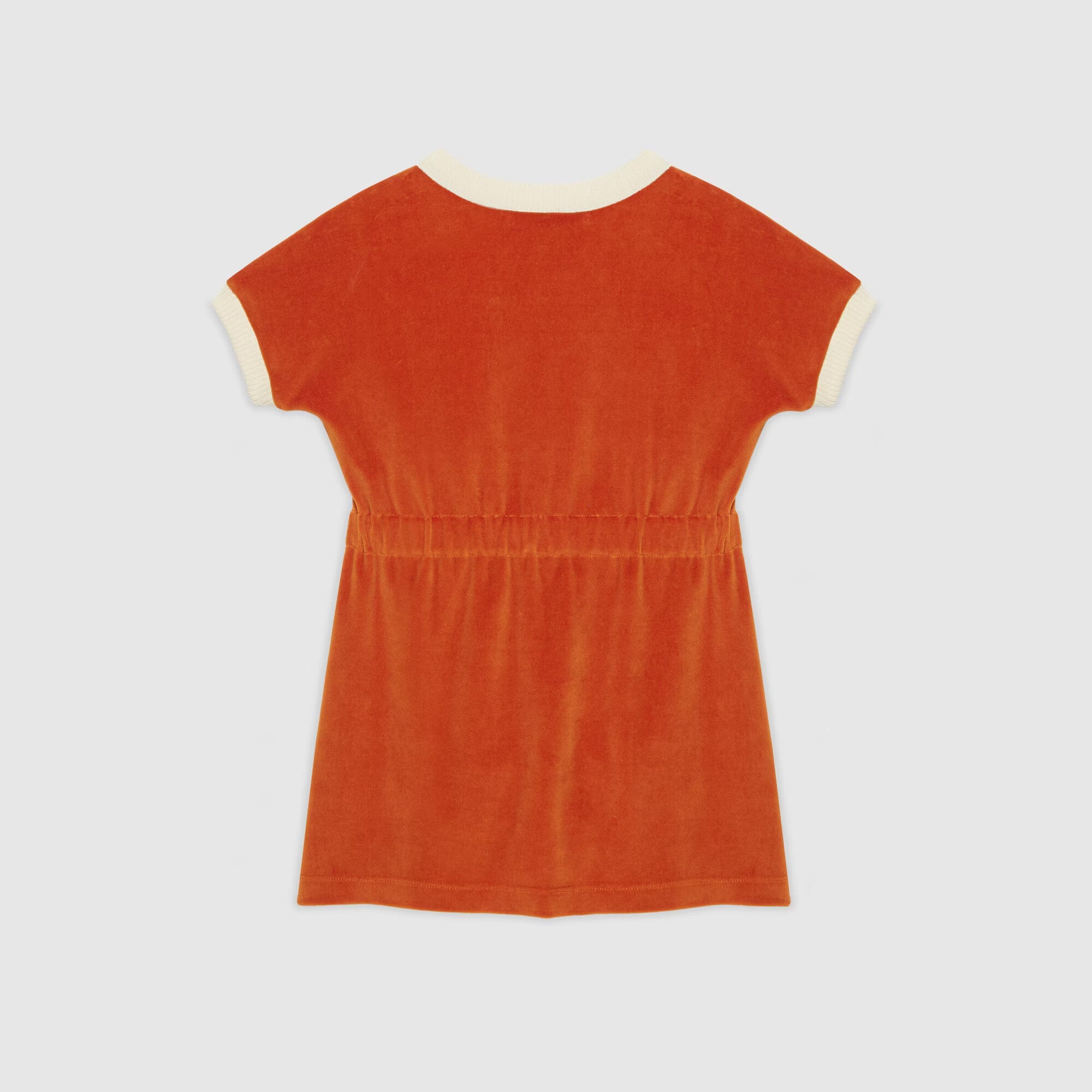 Girls Orange Logo Cotton Dress