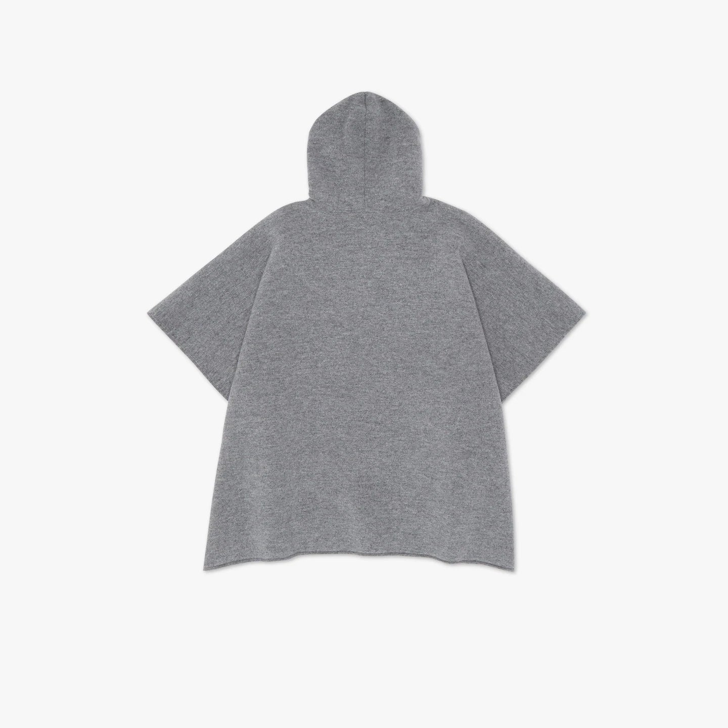 Girls Grey Wool Reversible Cape