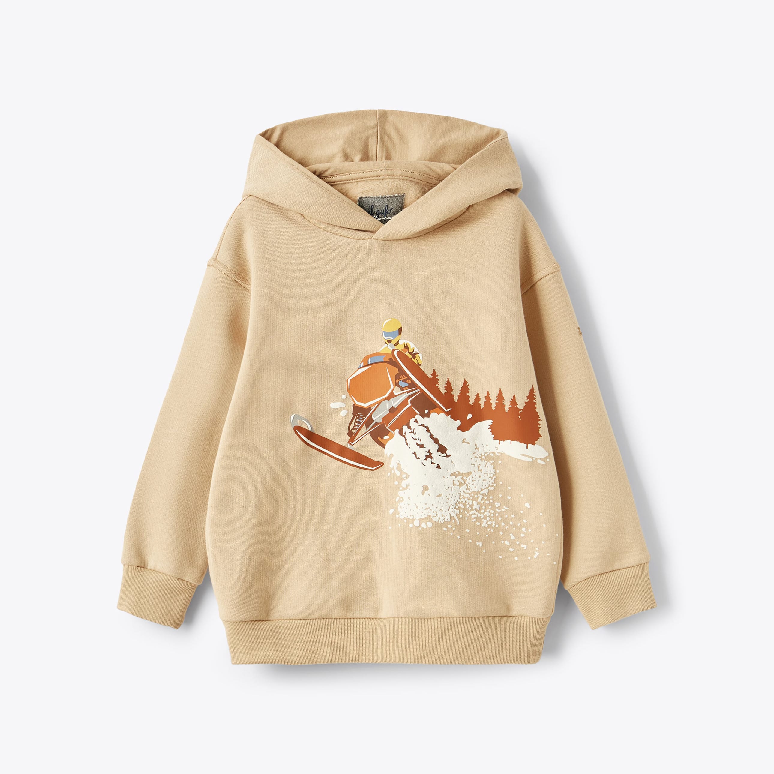 Boys & Girls Camel Hooded Sweatshirt