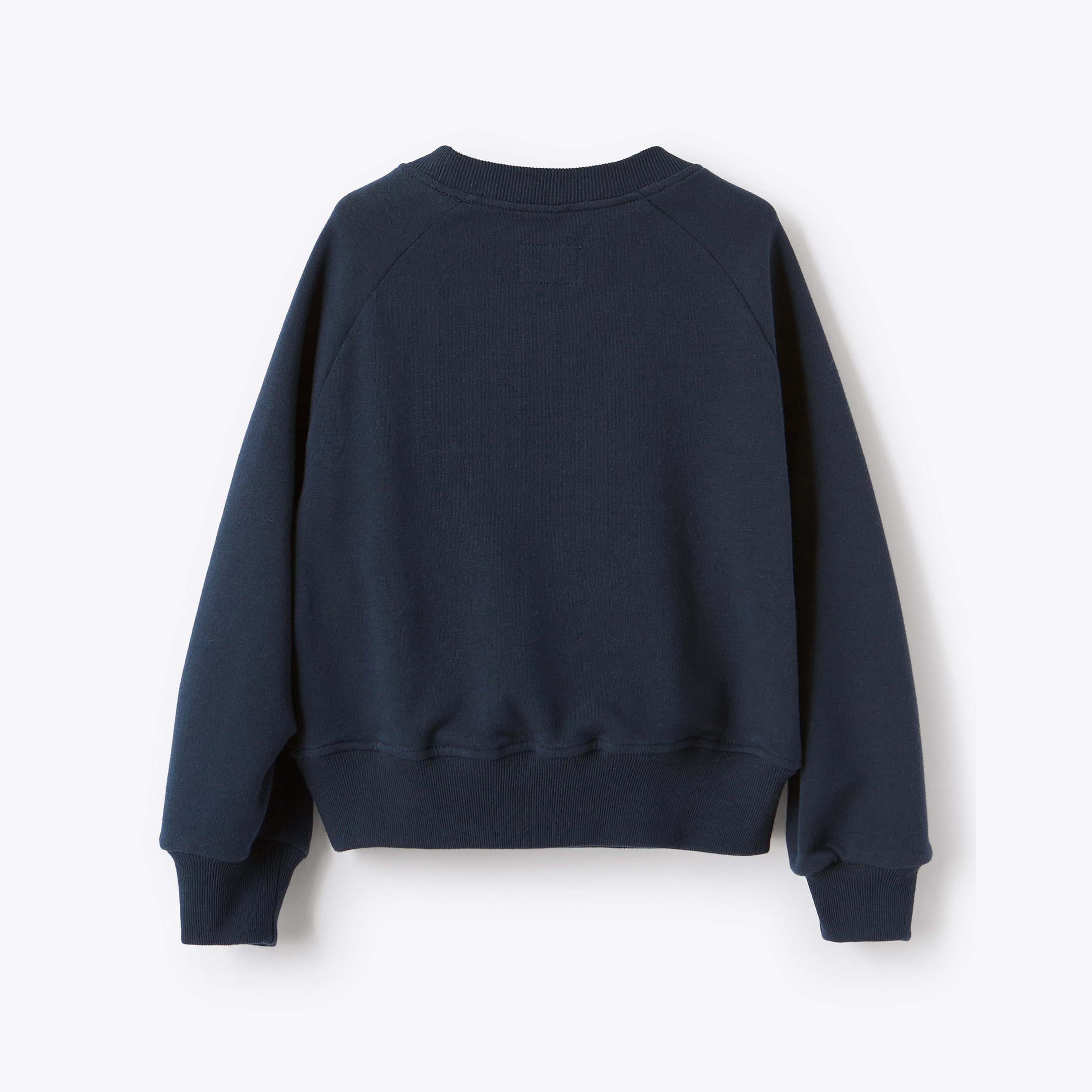 Girls Navy Stars Cotton Sweatshirt
