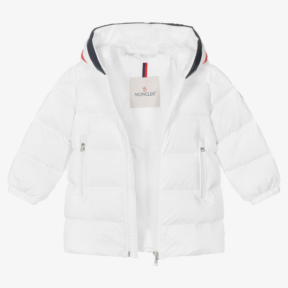 Baby Boys White "FALZEM" Padded Down Jacket