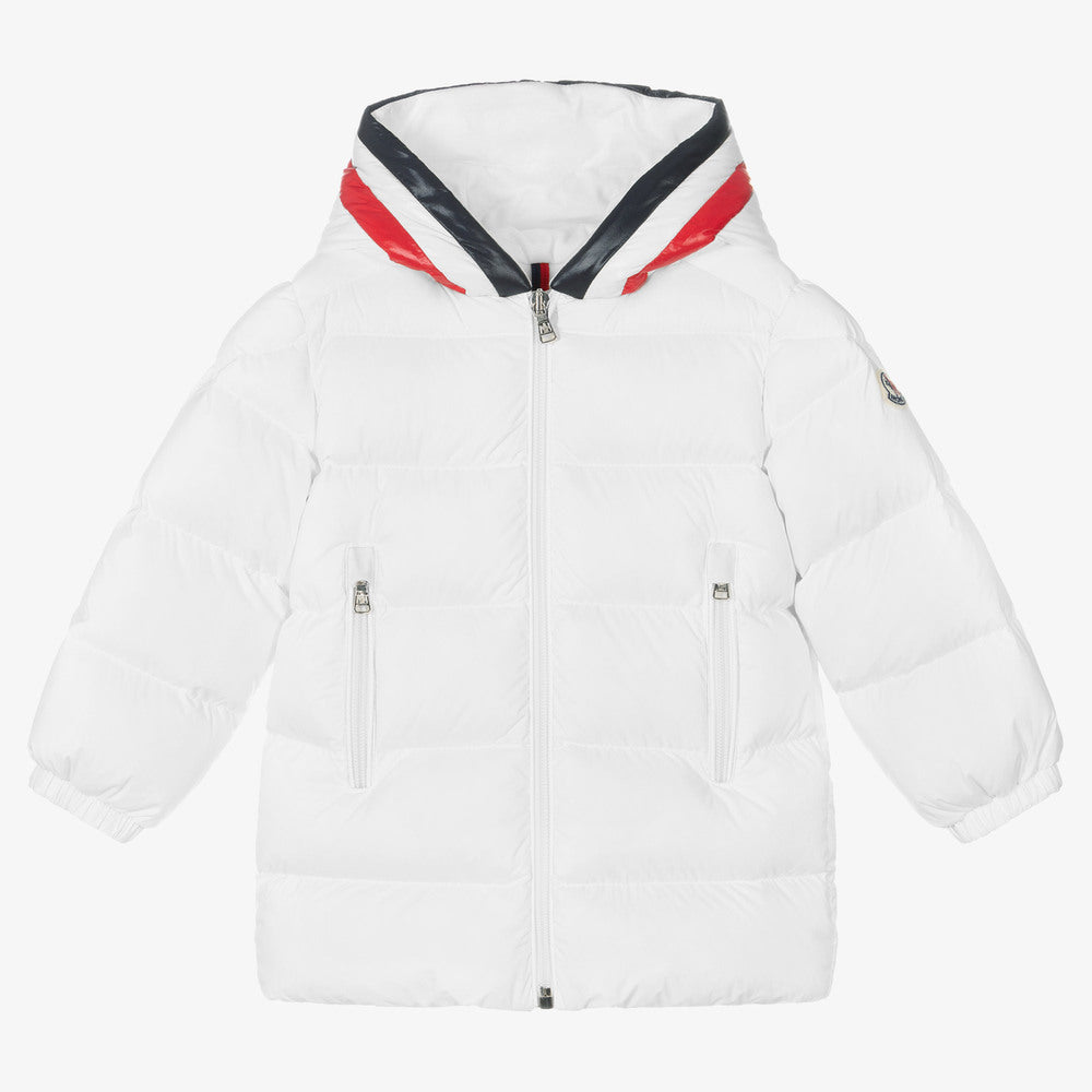 Baby Boys White "FALZEM" Padded Down Jacket
