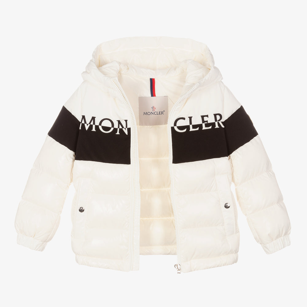 Boys White "LAOTARI" Padded Down Jacket