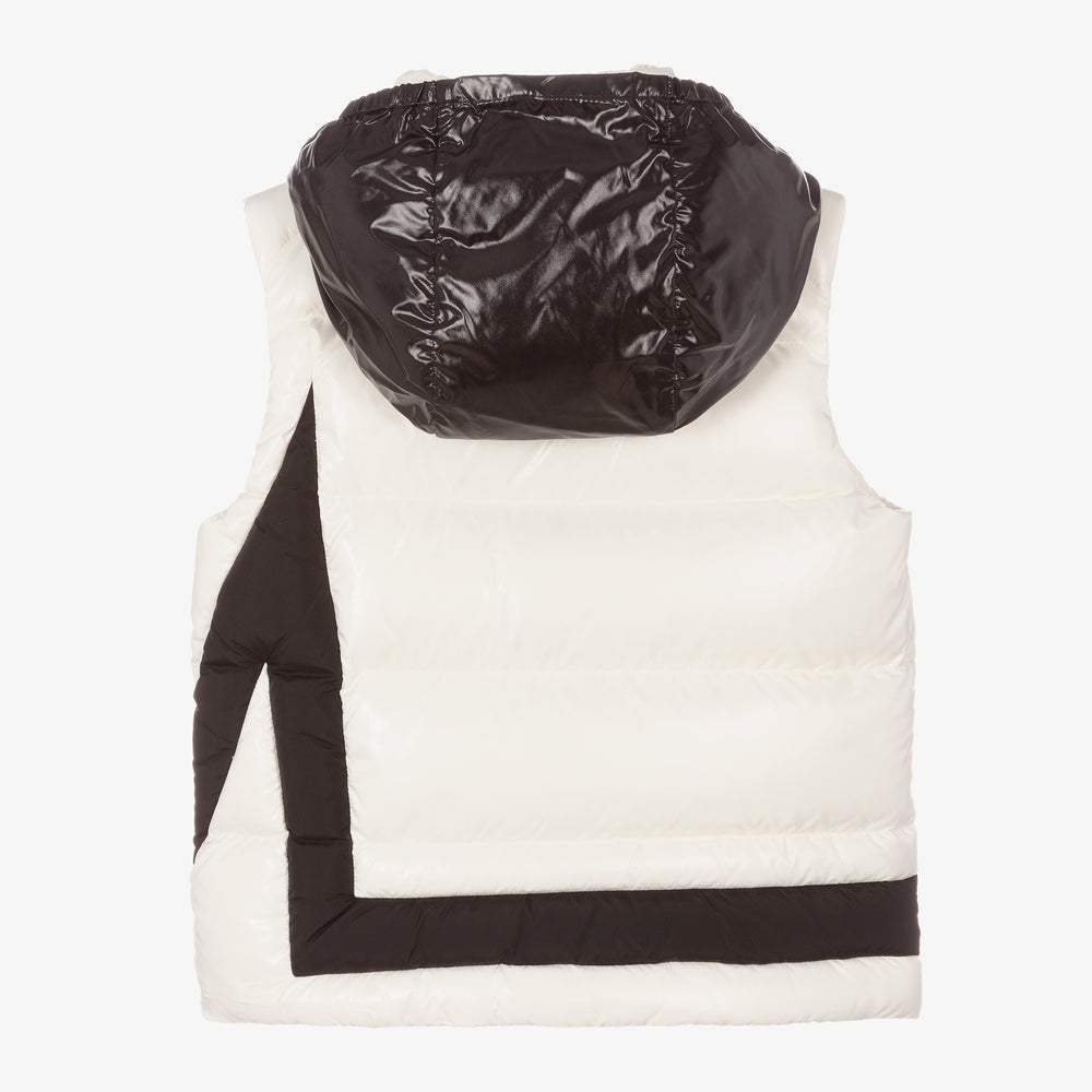 Boys & Girls White "KEVOSER" Padded Down Gilet