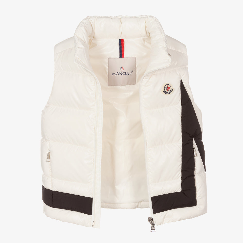 Boys & Girls White "KEVOSER" Padded Down Gilet