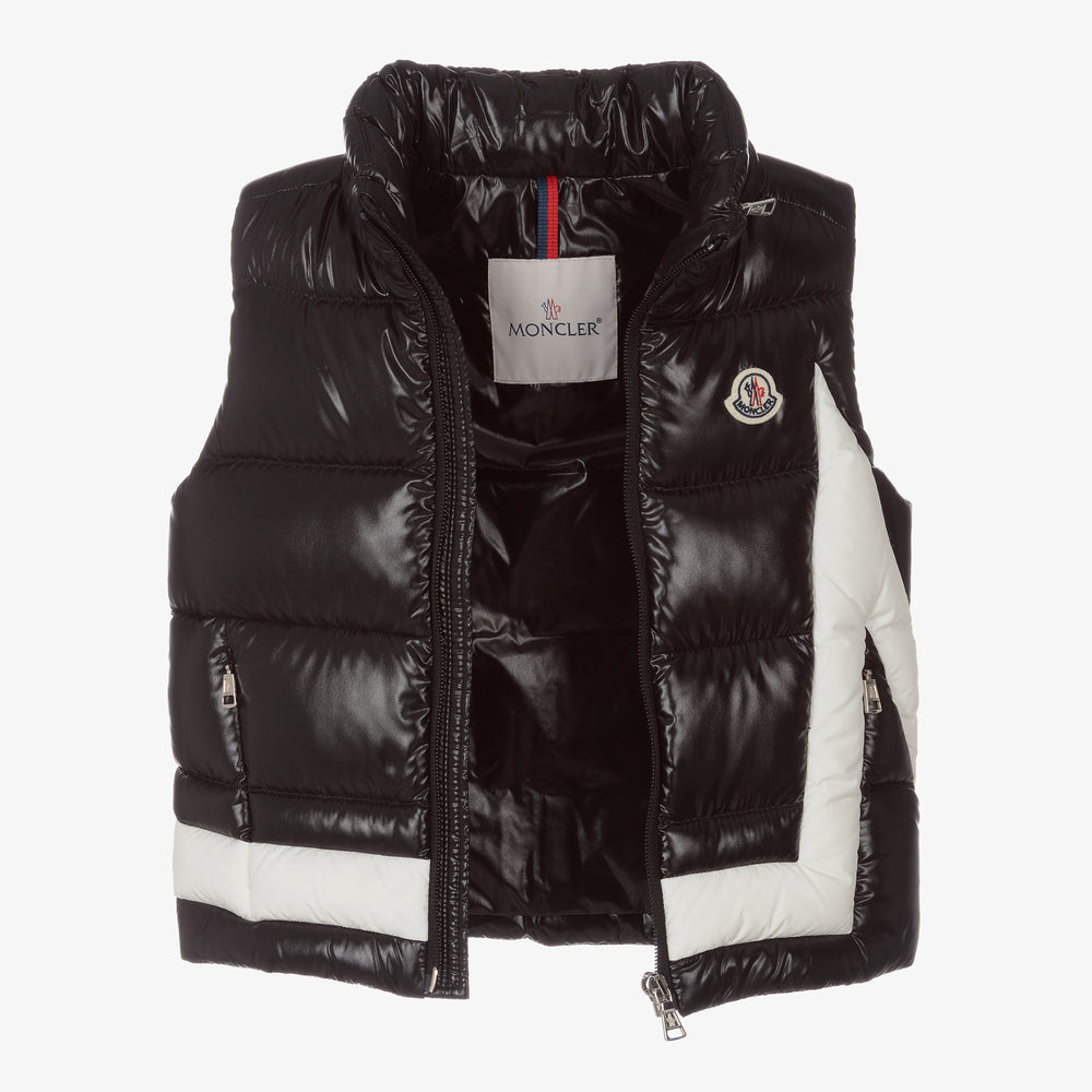 Boys & Girls Black "KEVOSER" Padded Down Gilet