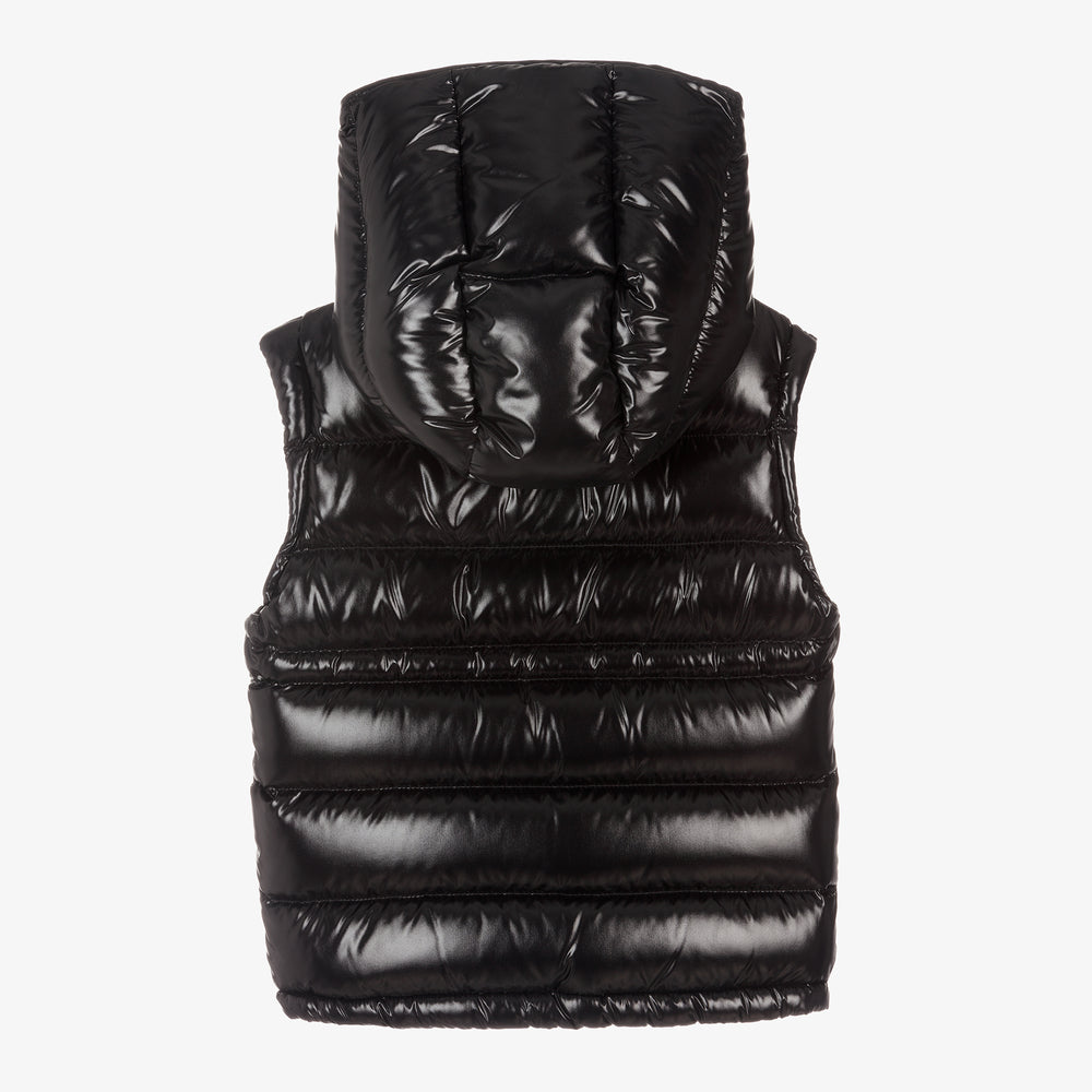 Girls Black "ANIA" Padded Down Gilet