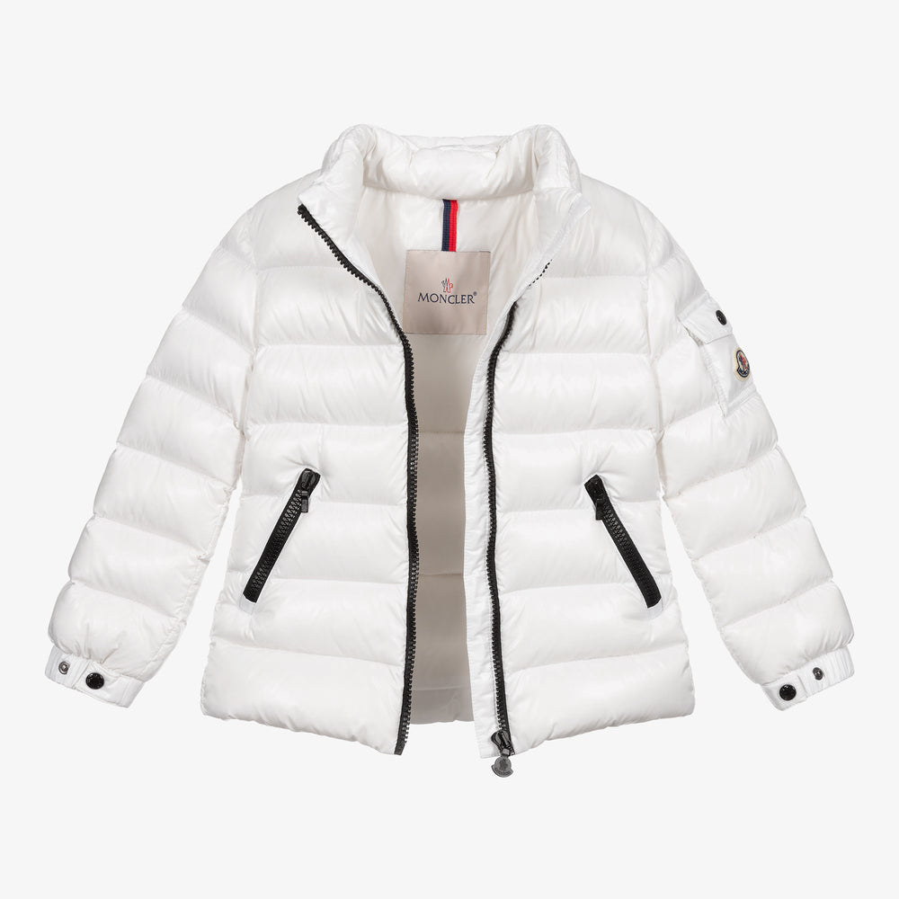 Boys & Girls White "BADY" Padded Down Jacket