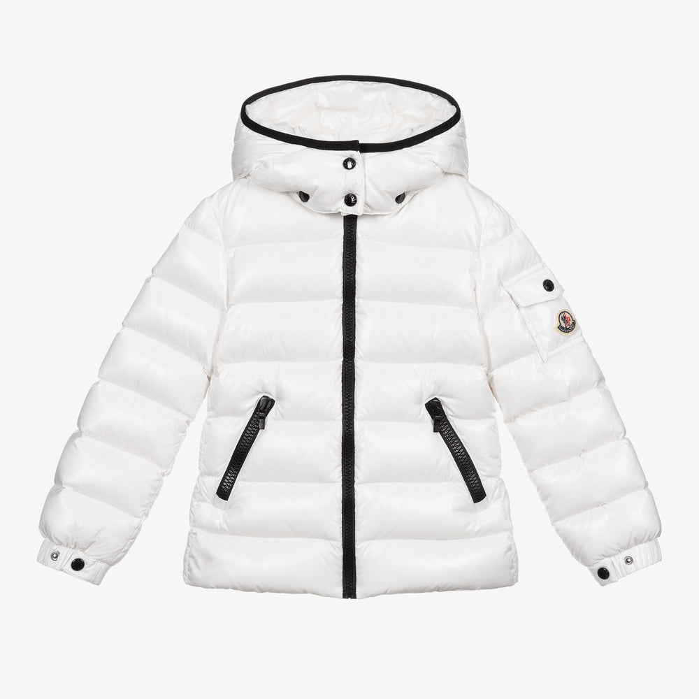 Boys & Girls White "BADY" Padded Down Jacket