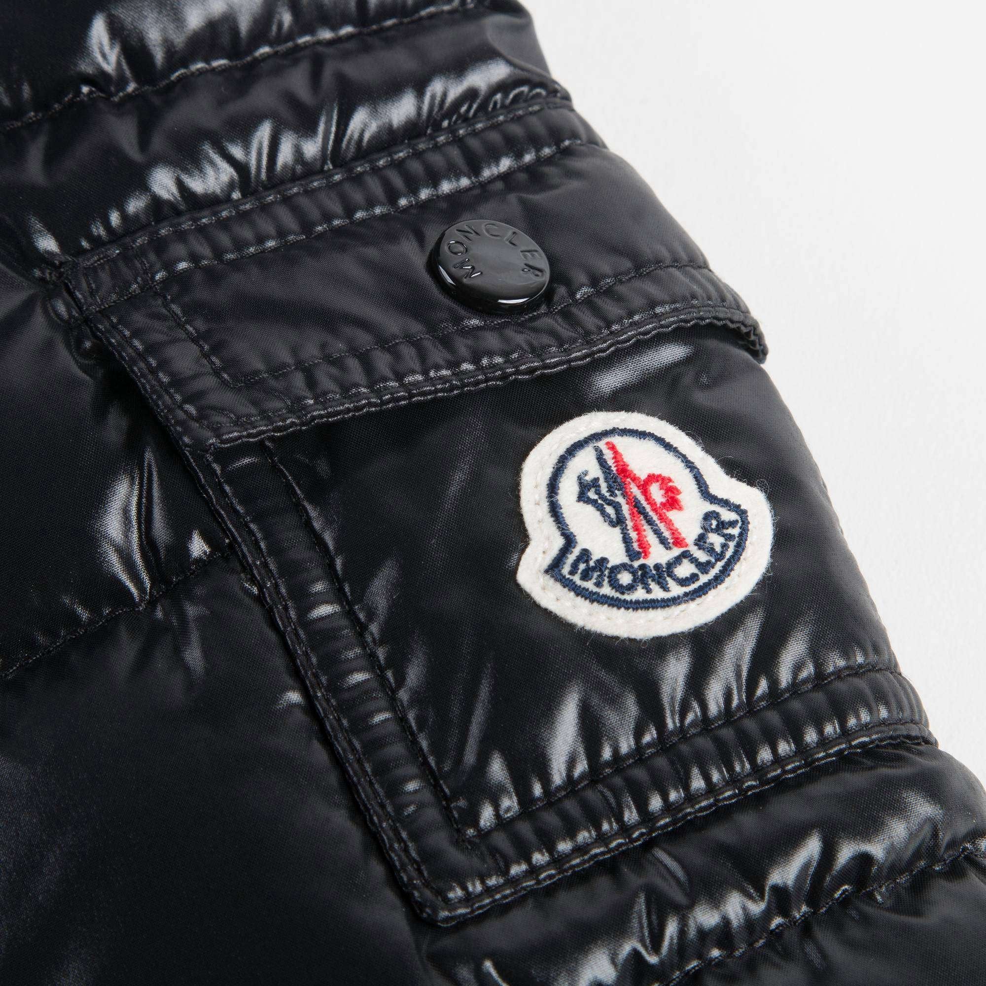 Girls Black "Moka" Padded Down Coat