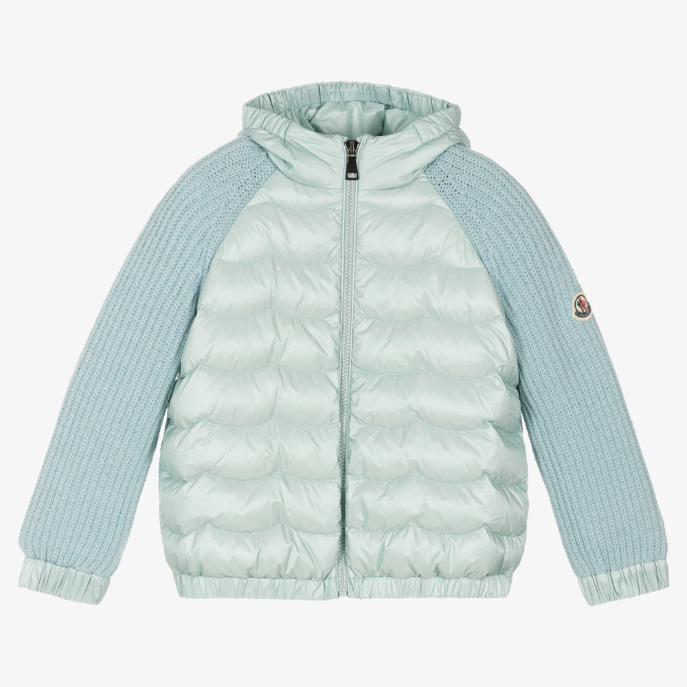 Girls Blue Zip-Up Top