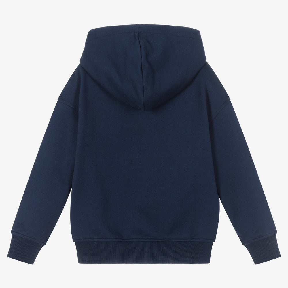 Boys & Girls Navy Logo Cotton Sweatshirt