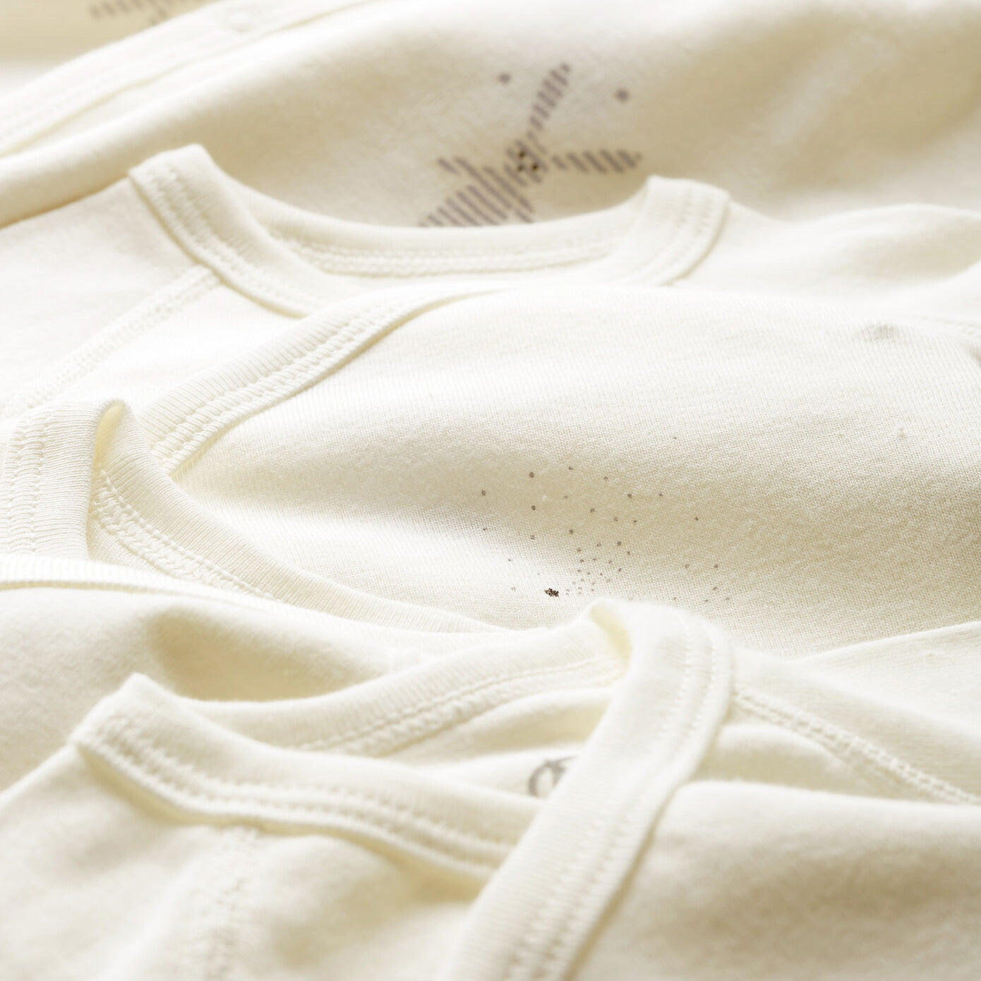 Baby Boys & Girls White Cotton Babysuit Set(5 Pack)