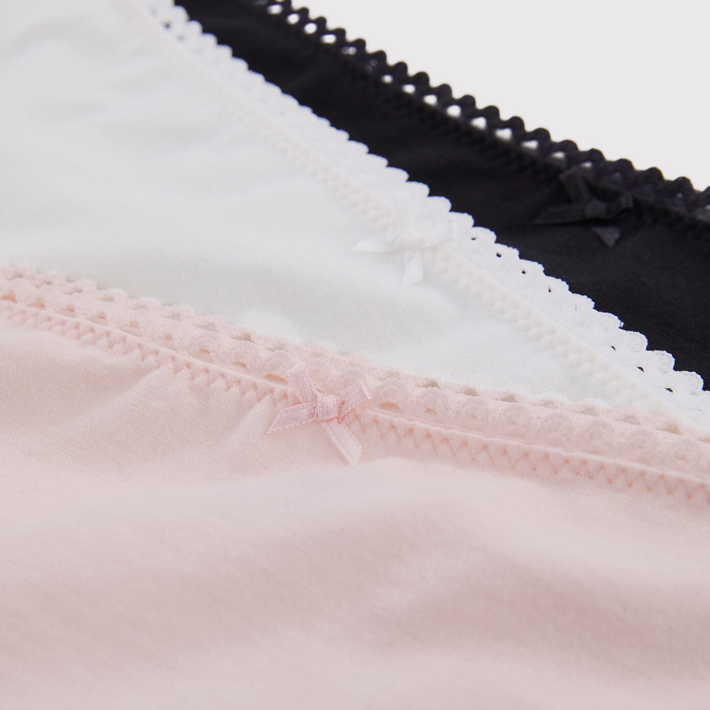 Girls Multicolor Cotton Underwear Set(3 Pack)