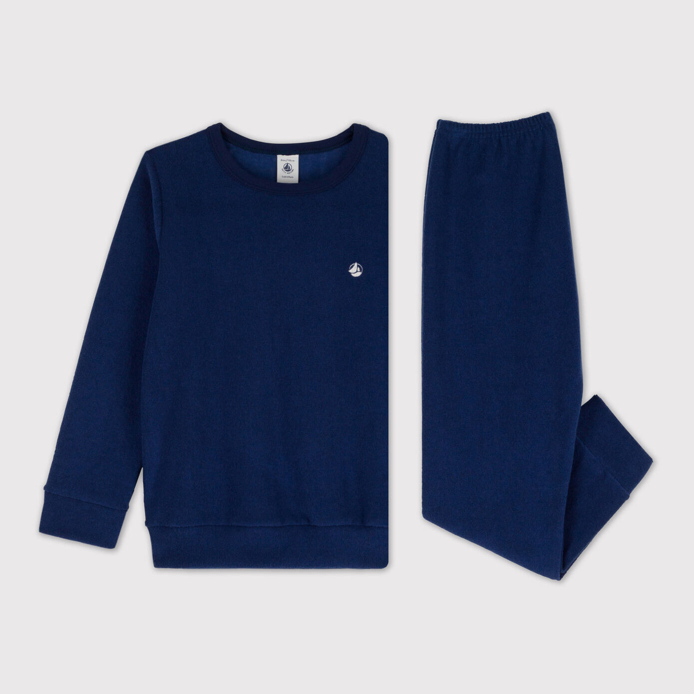 Boys Navy Logo Nightwear Set